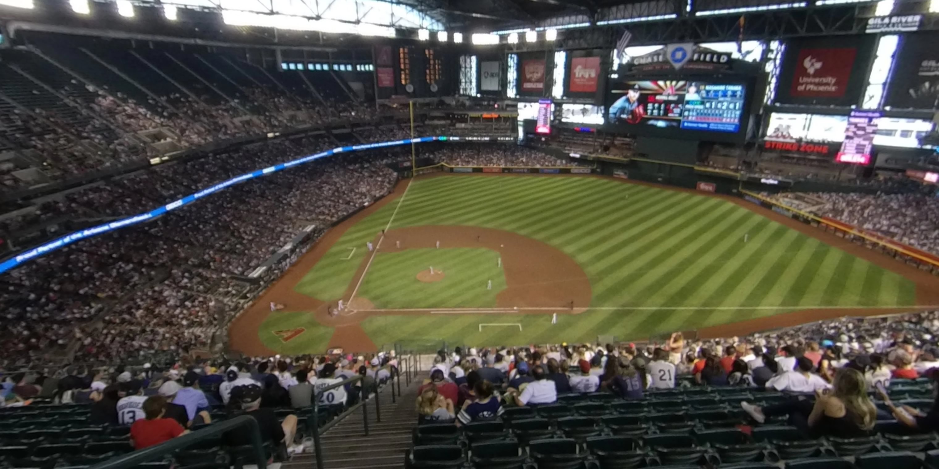 section 310 panoramic seat view  for baseball - chase field