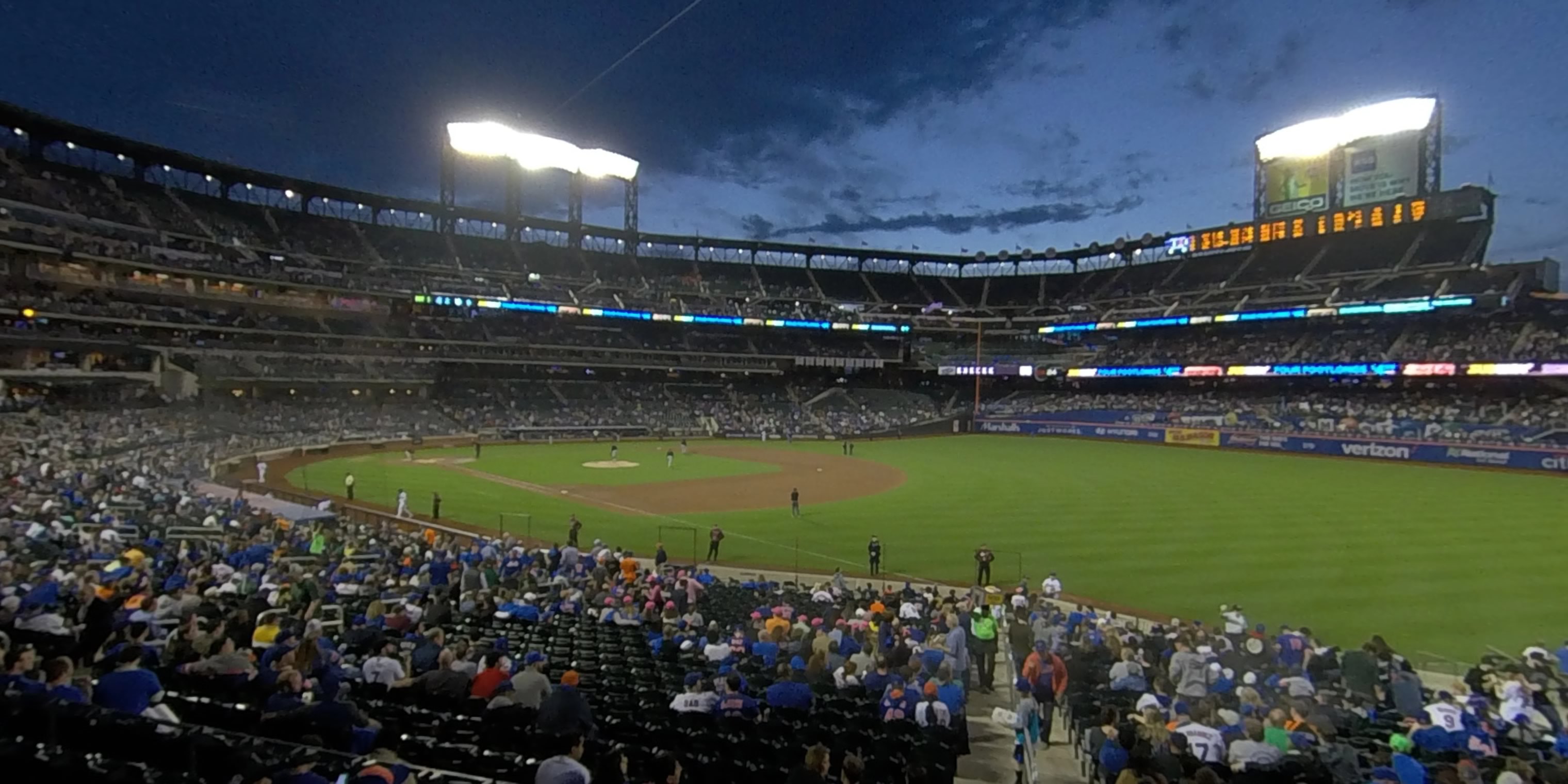 section 108 panoramic seat view  - citi field