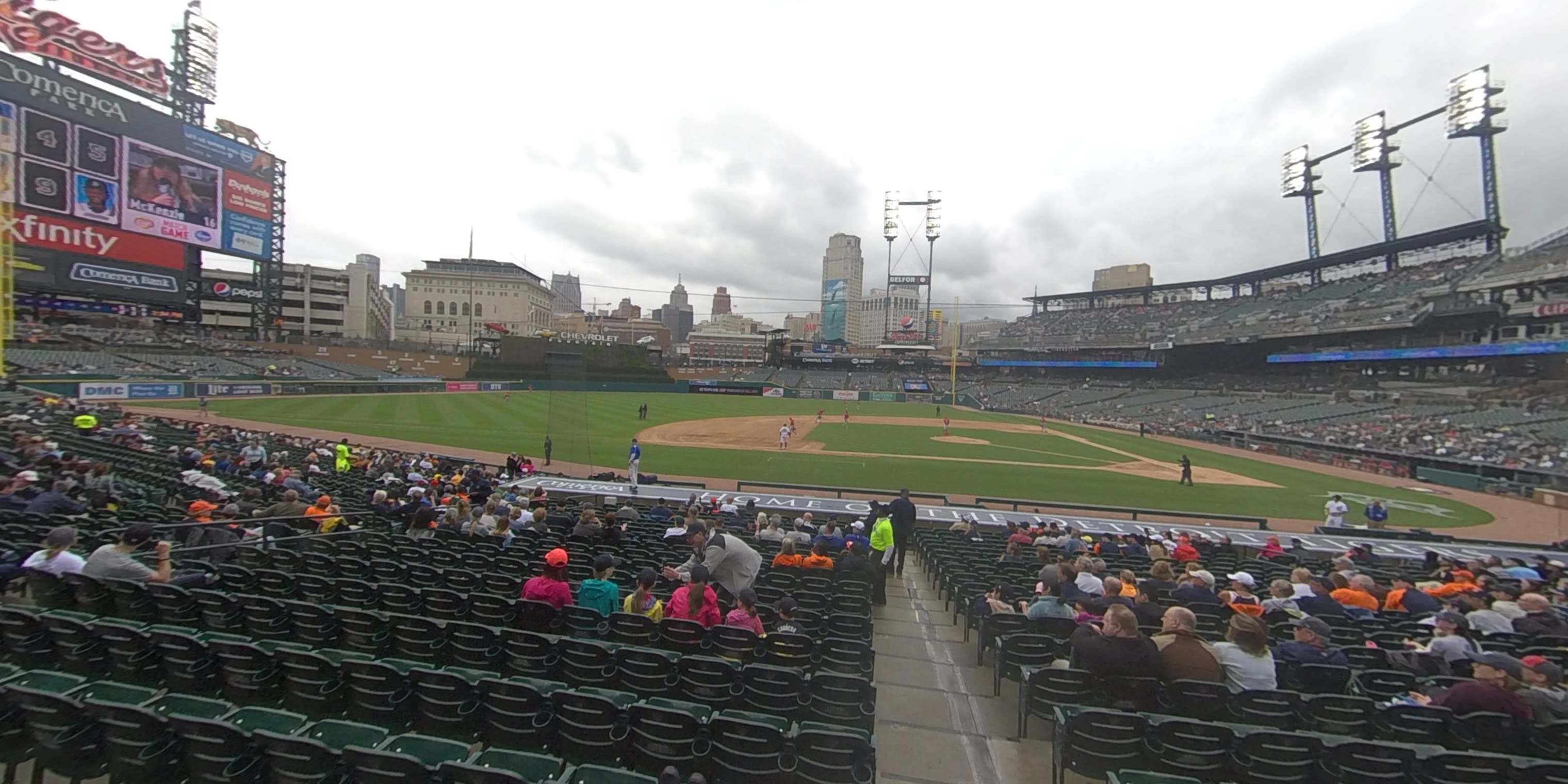 section 133 panoramic seat view  for baseball - comerica park