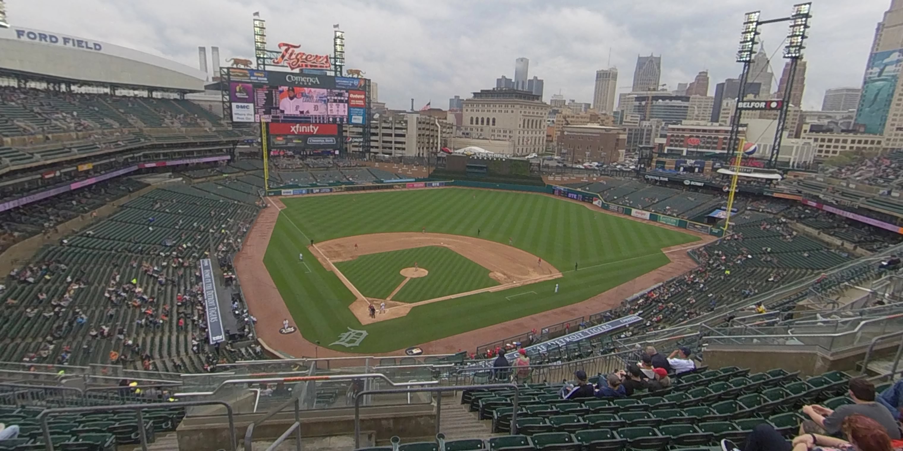 section 325 panoramic seat view  for baseball - comerica park