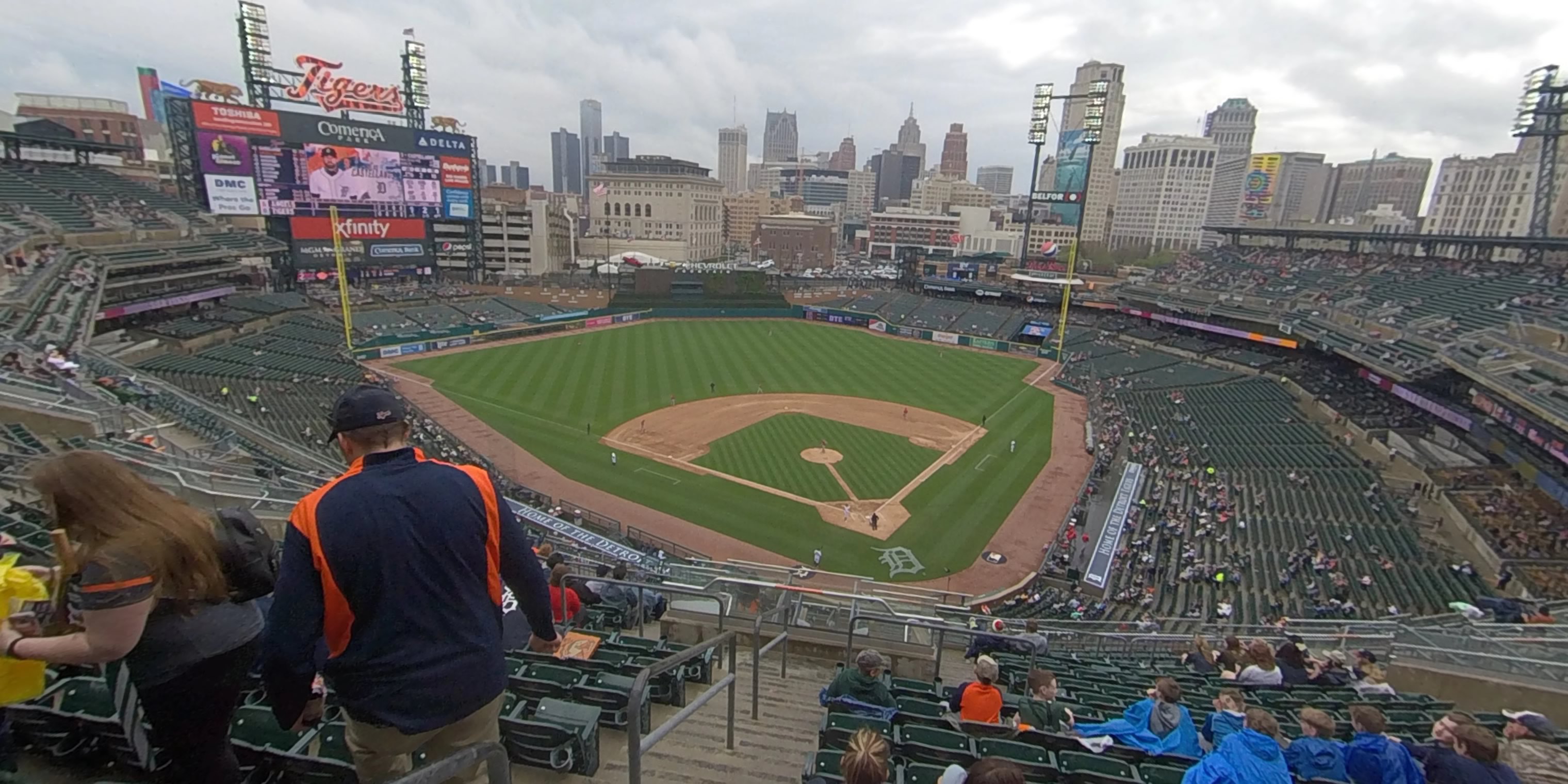 section 329 panoramic seat view  for baseball - comerica park