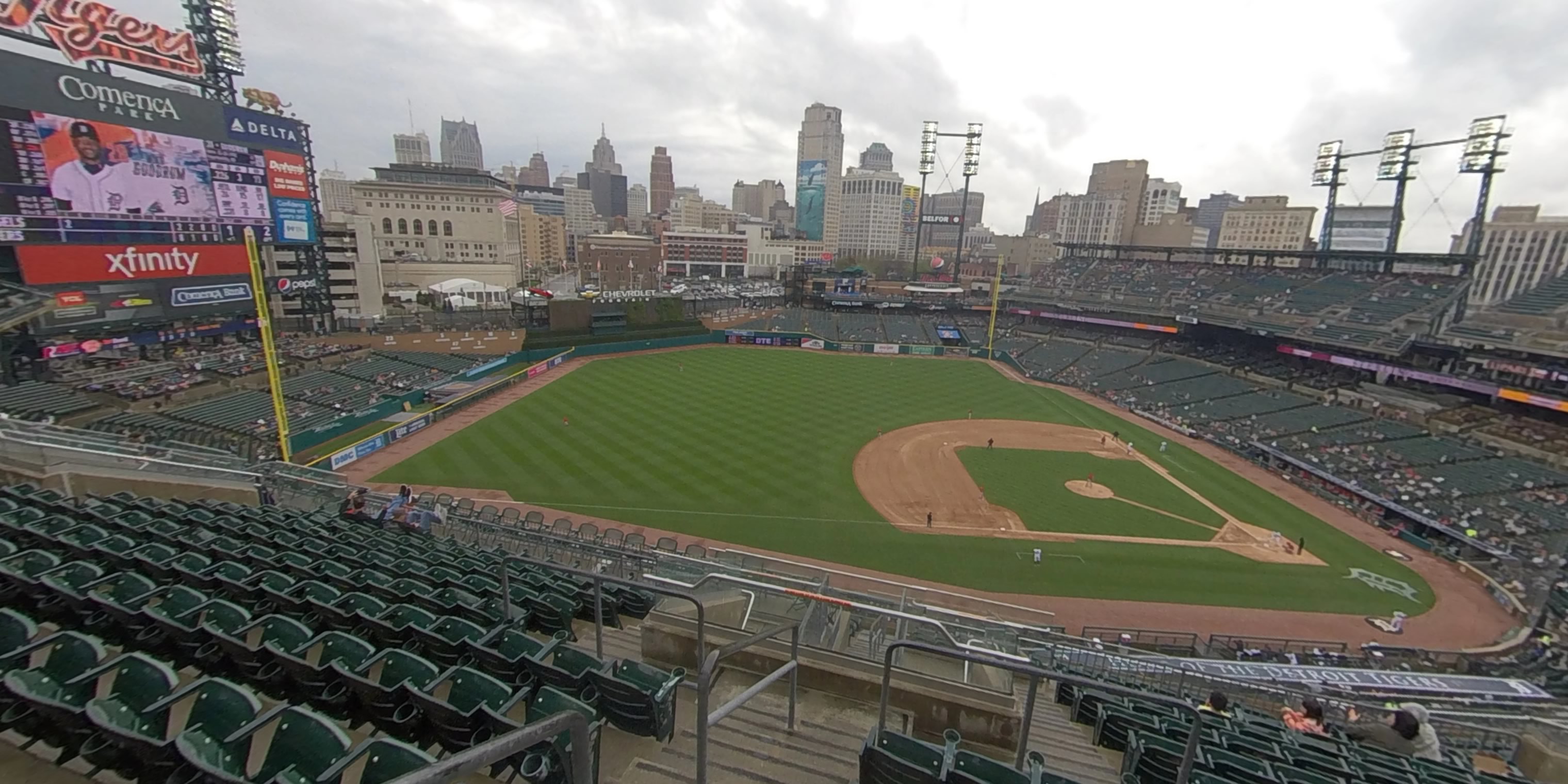 section 336 panoramic seat view  for baseball - comerica park