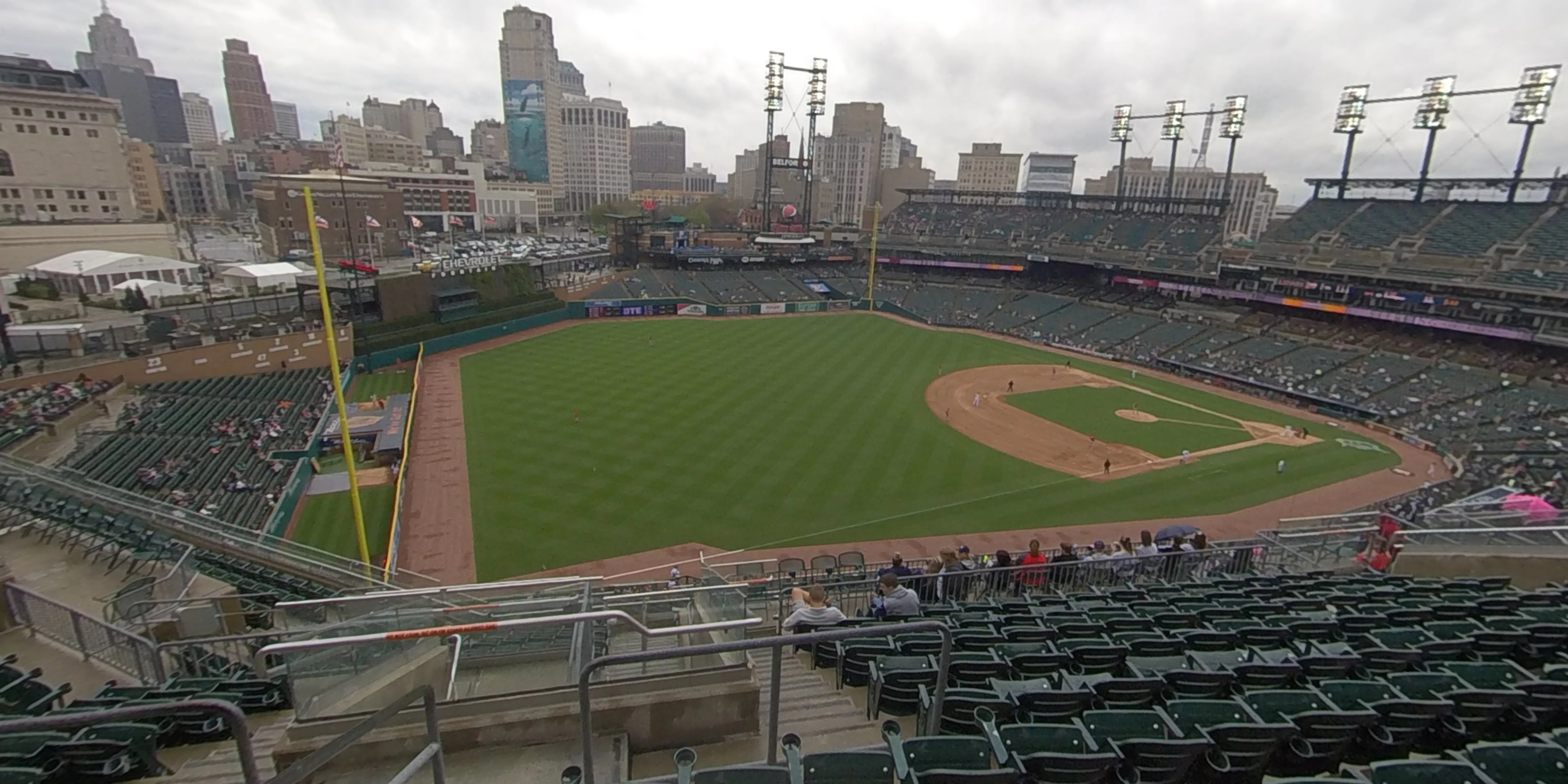 section 340 panoramic seat view  for baseball - comerica park