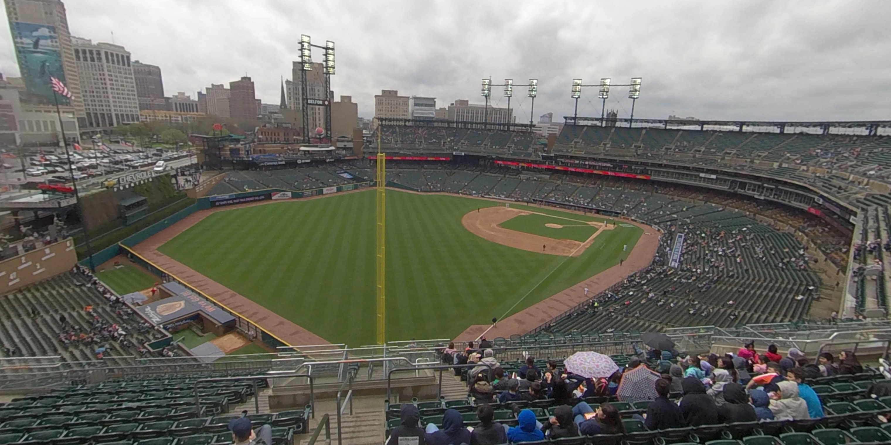 section 344 panoramic seat view  for baseball - comerica park