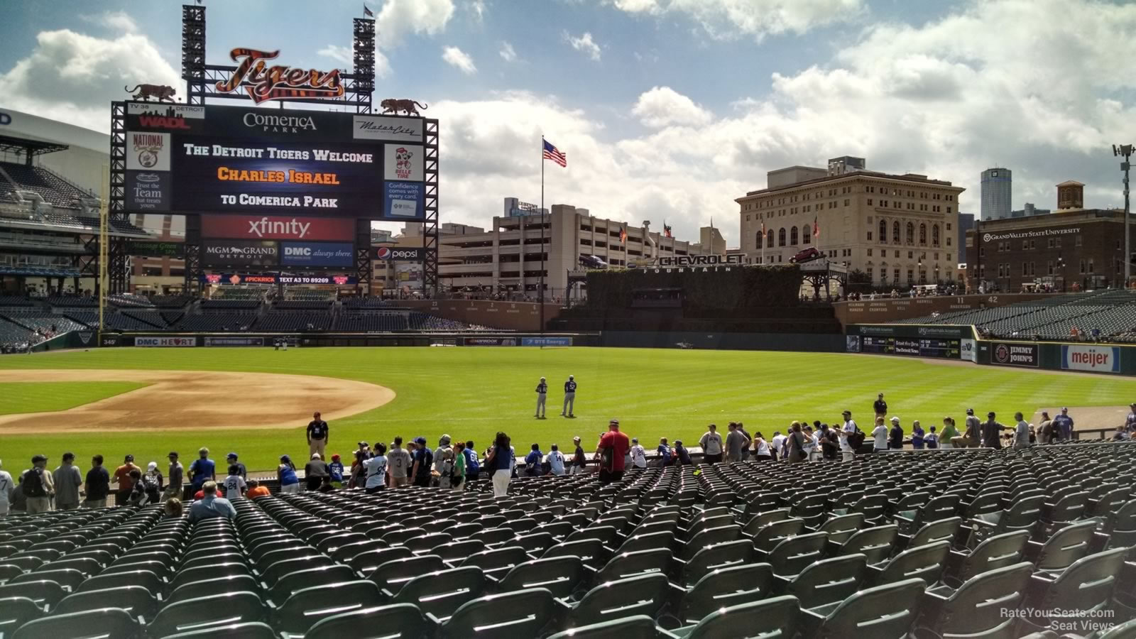 Comerica Park Section 119 Detroit Tigers