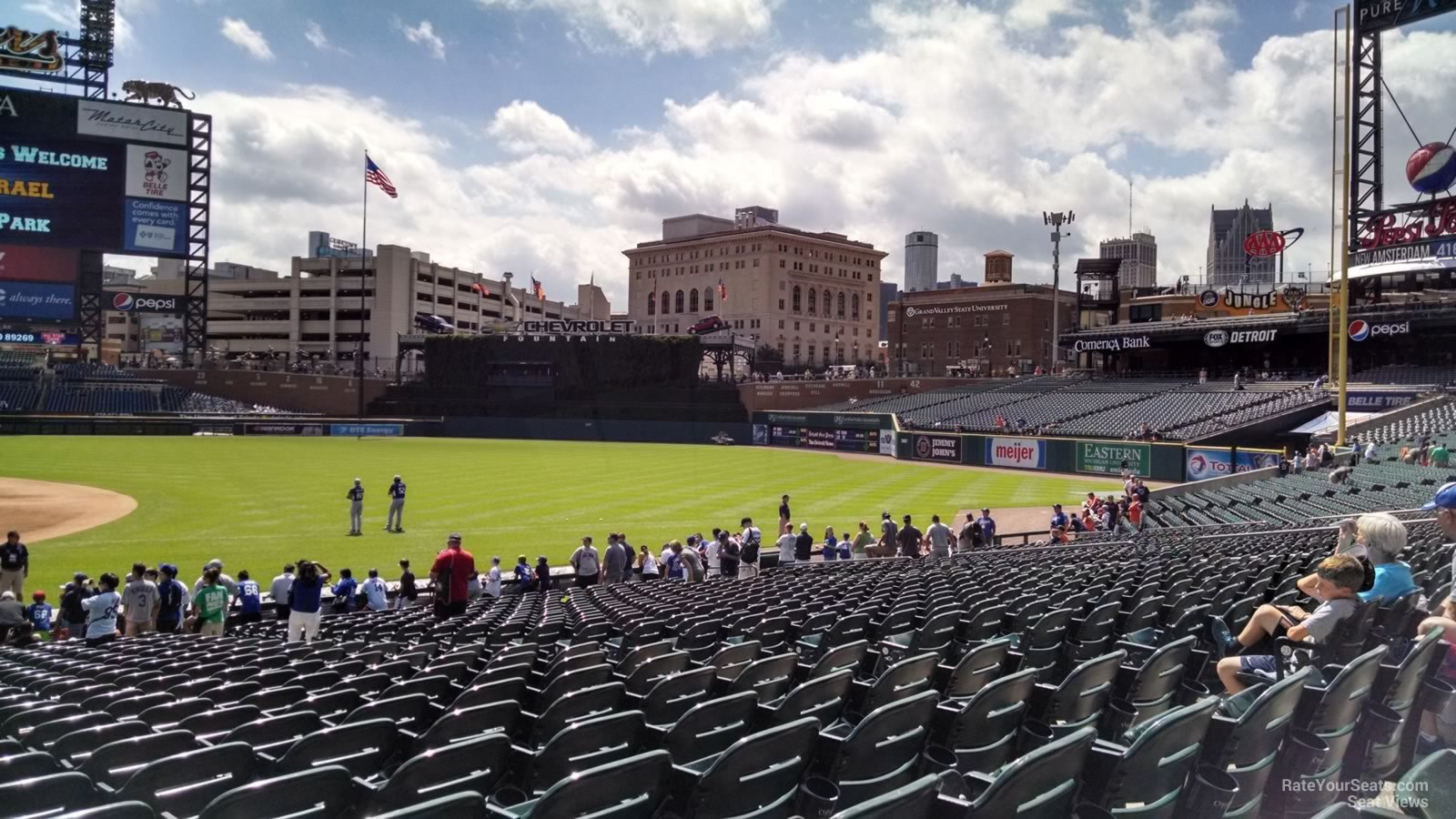 Comerica Park Section 119 Detroit Tigers