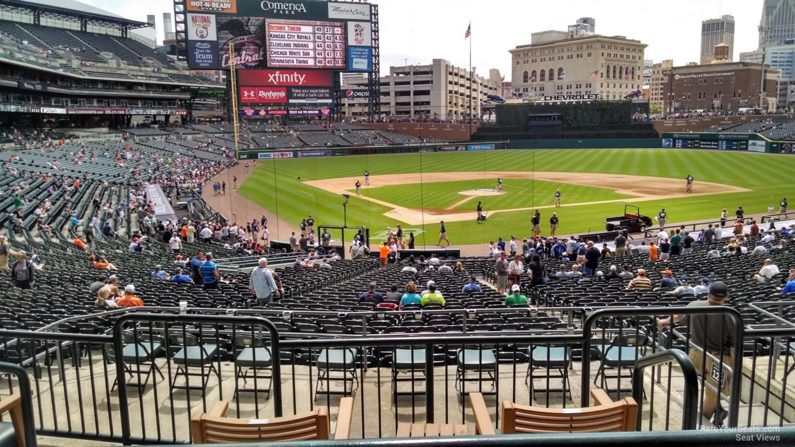 Detroit Tigers Seating Chart With Rows And Seat Numbers