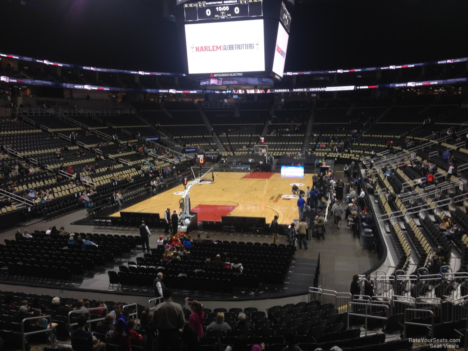 PPG Paints Arena Section 106 Basketball Seating
