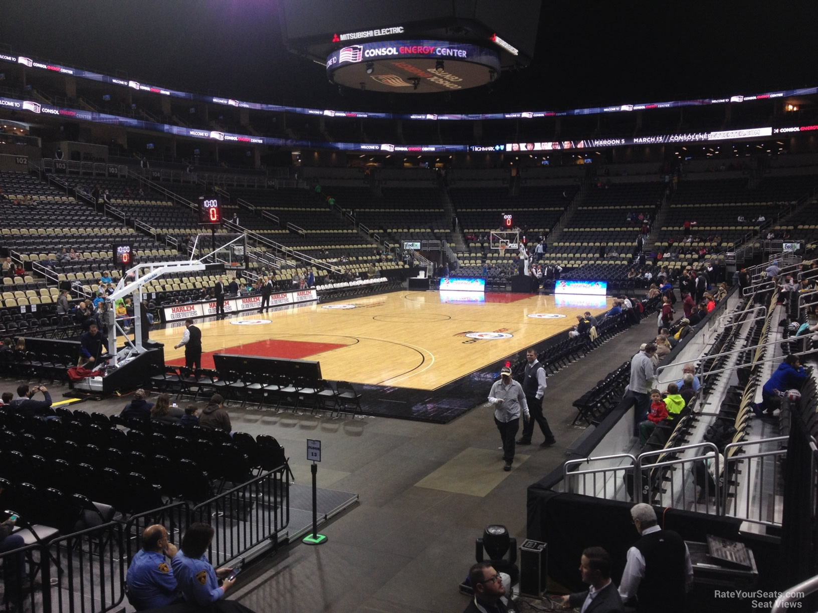 section 116, row g seat view  for basketball - ppg paints arena