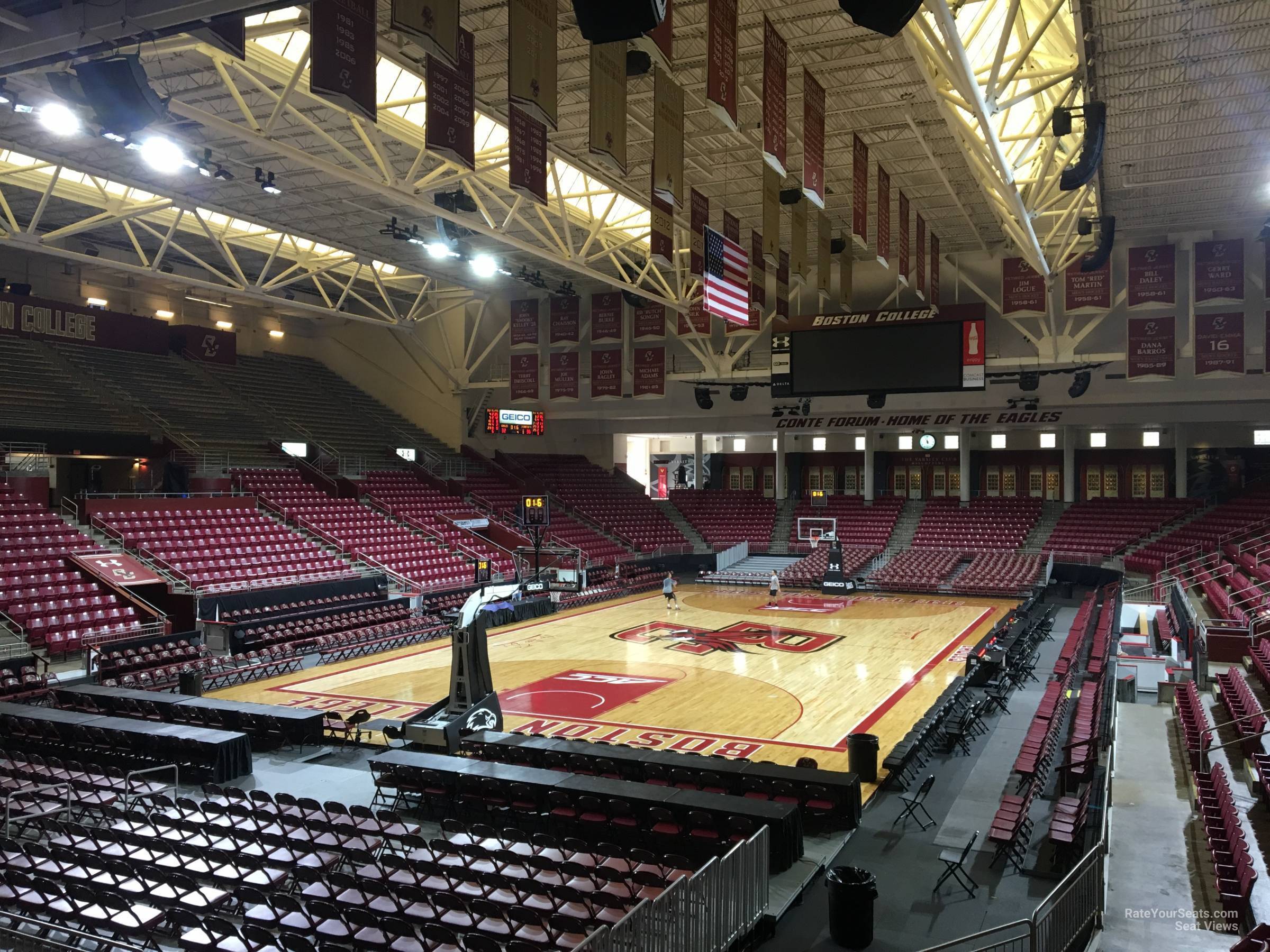 section q, row 11 seat view  - conte forum