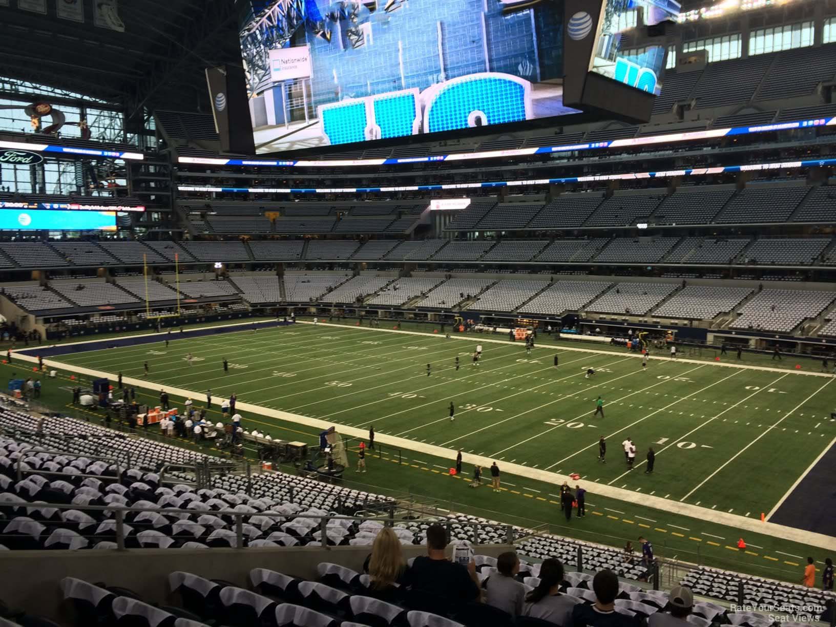 at t stadium section 230 dallas cowboys rateyourseats com stadium chart