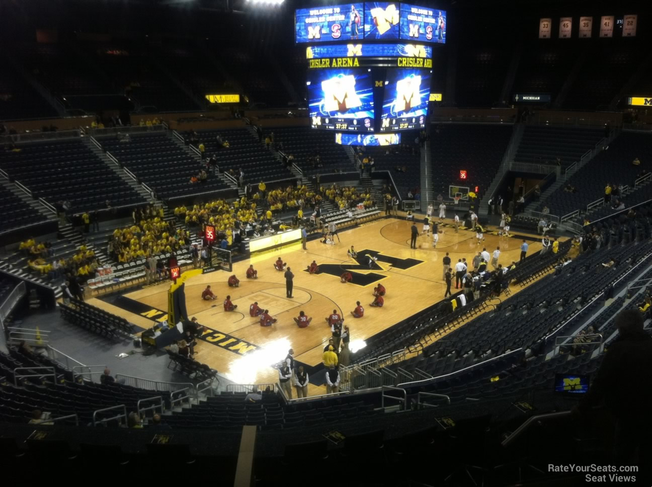 crisler center section 210 rateyourseats com crisler center seating chart with rows
