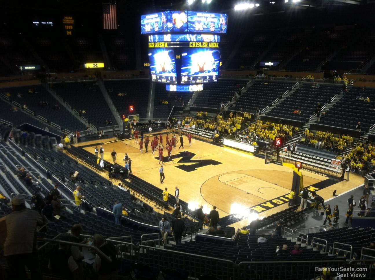 crisler center section 236 rateyourseats com crisler center seating chart with rows