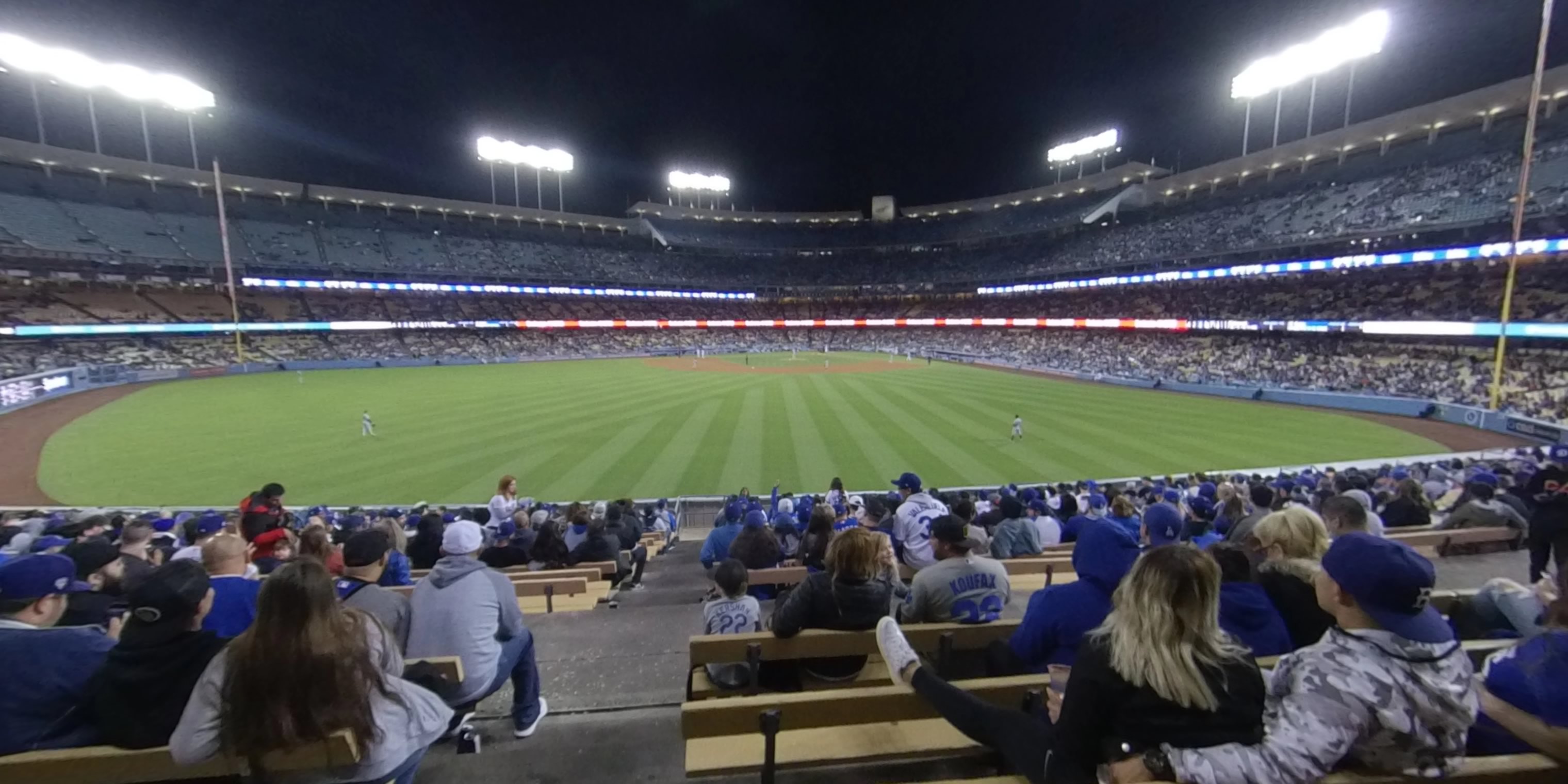 section 309 panoramic seat view  - dodger stadium