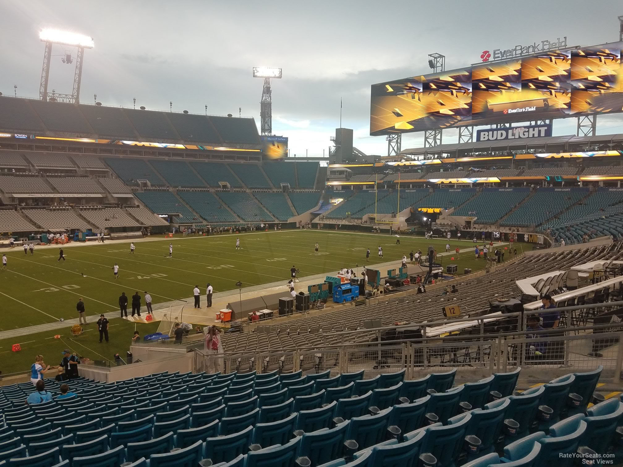 Everbank Field Seating Chart Bud Zone