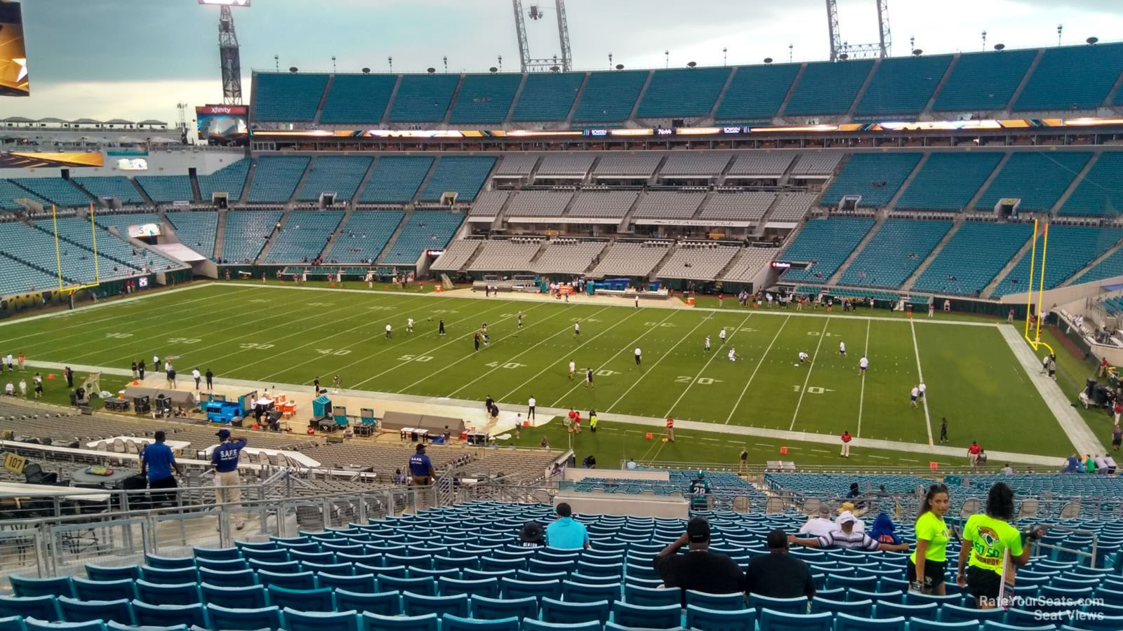 section 206, row cc seat view  - tiaa bank field