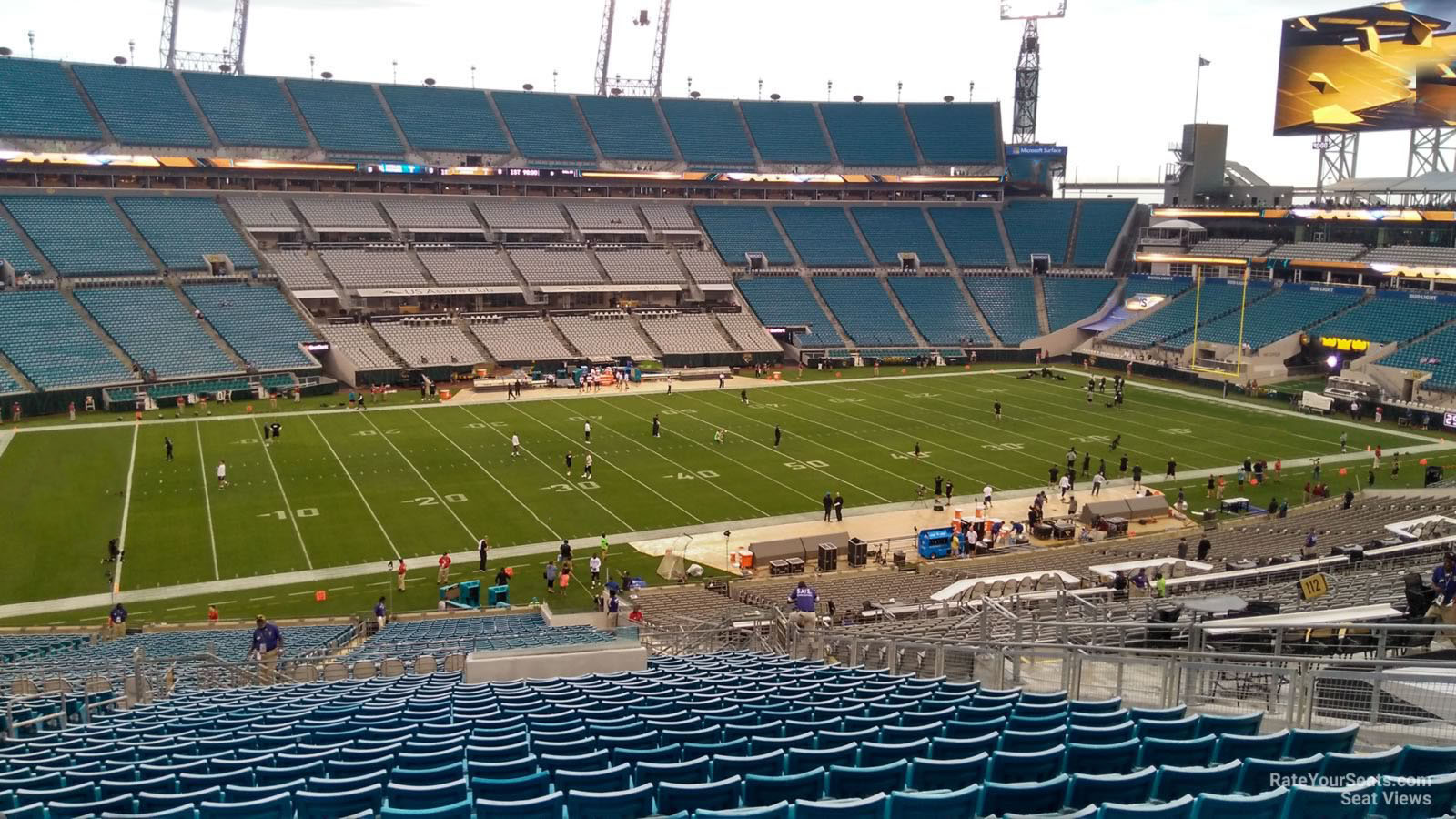 section 213, row cc seat view  - tiaa bank field