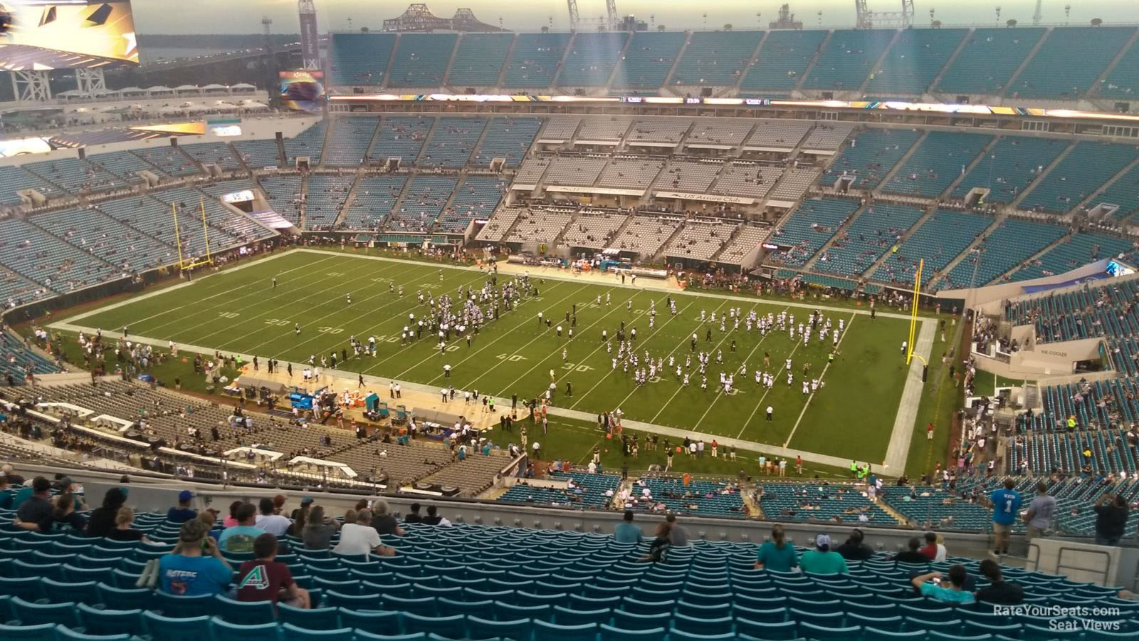 section 405, row bb seat view  - tiaa bank field