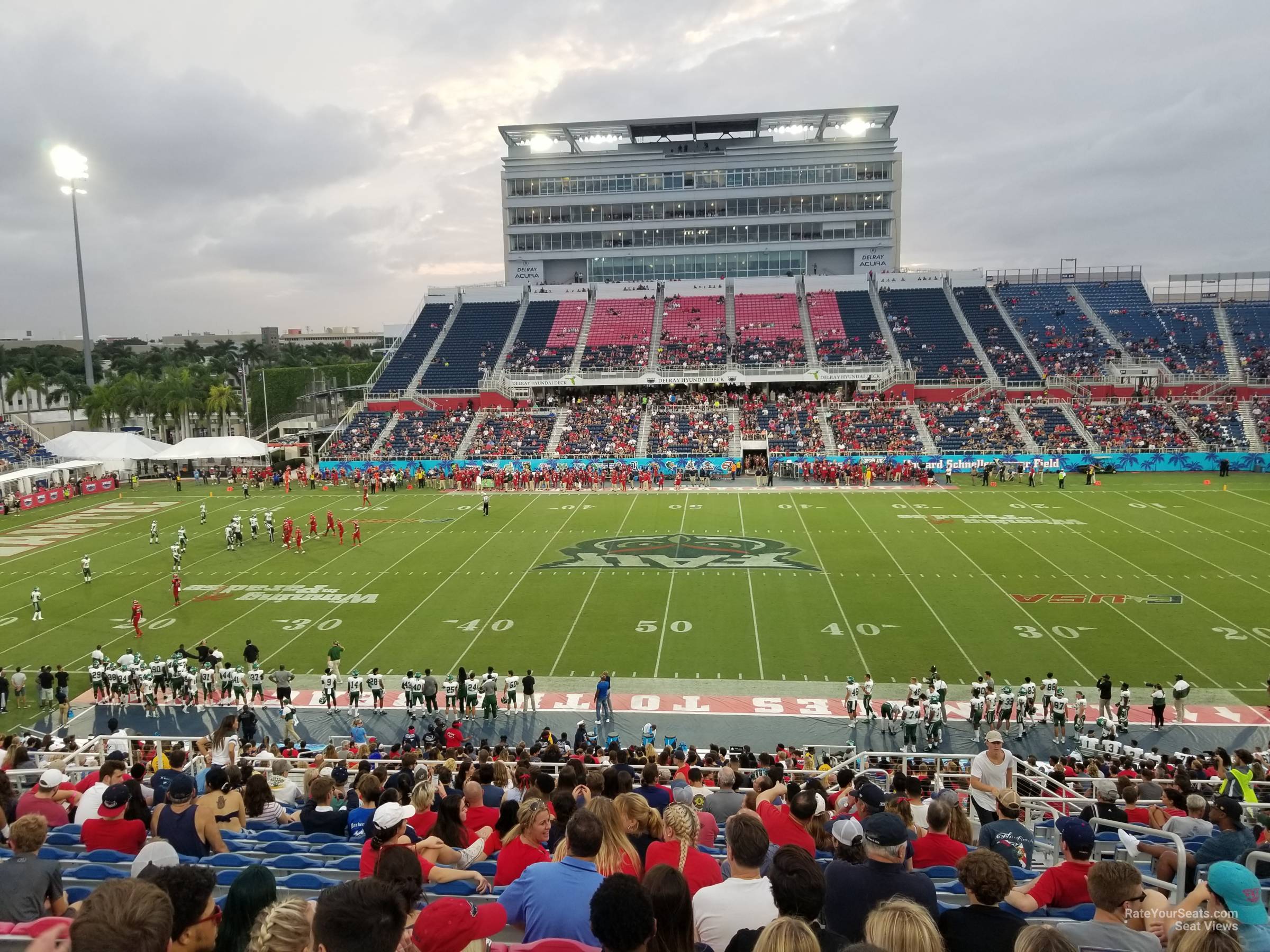 section 227, row t seat view  - fau stadium