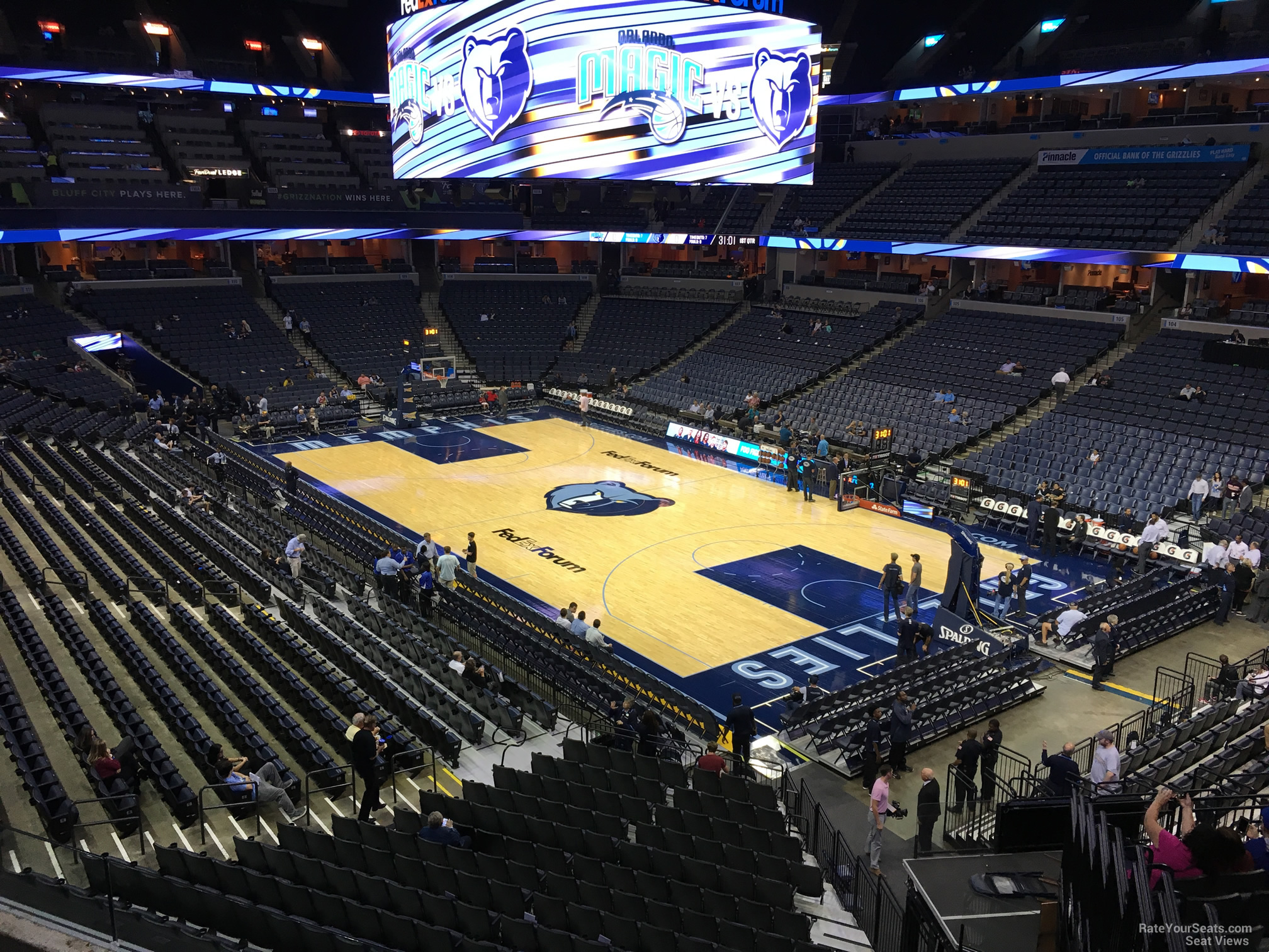 section 116a seat view  for basketball - fedex forum