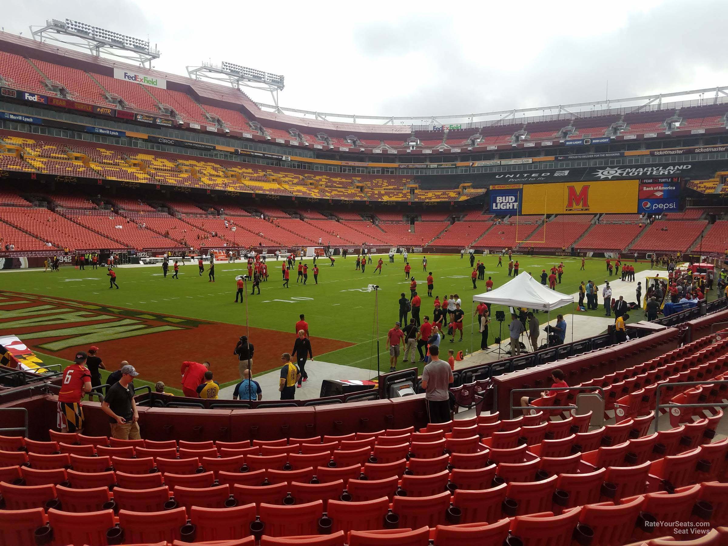section 106, row 13 seat view  - fedexfield