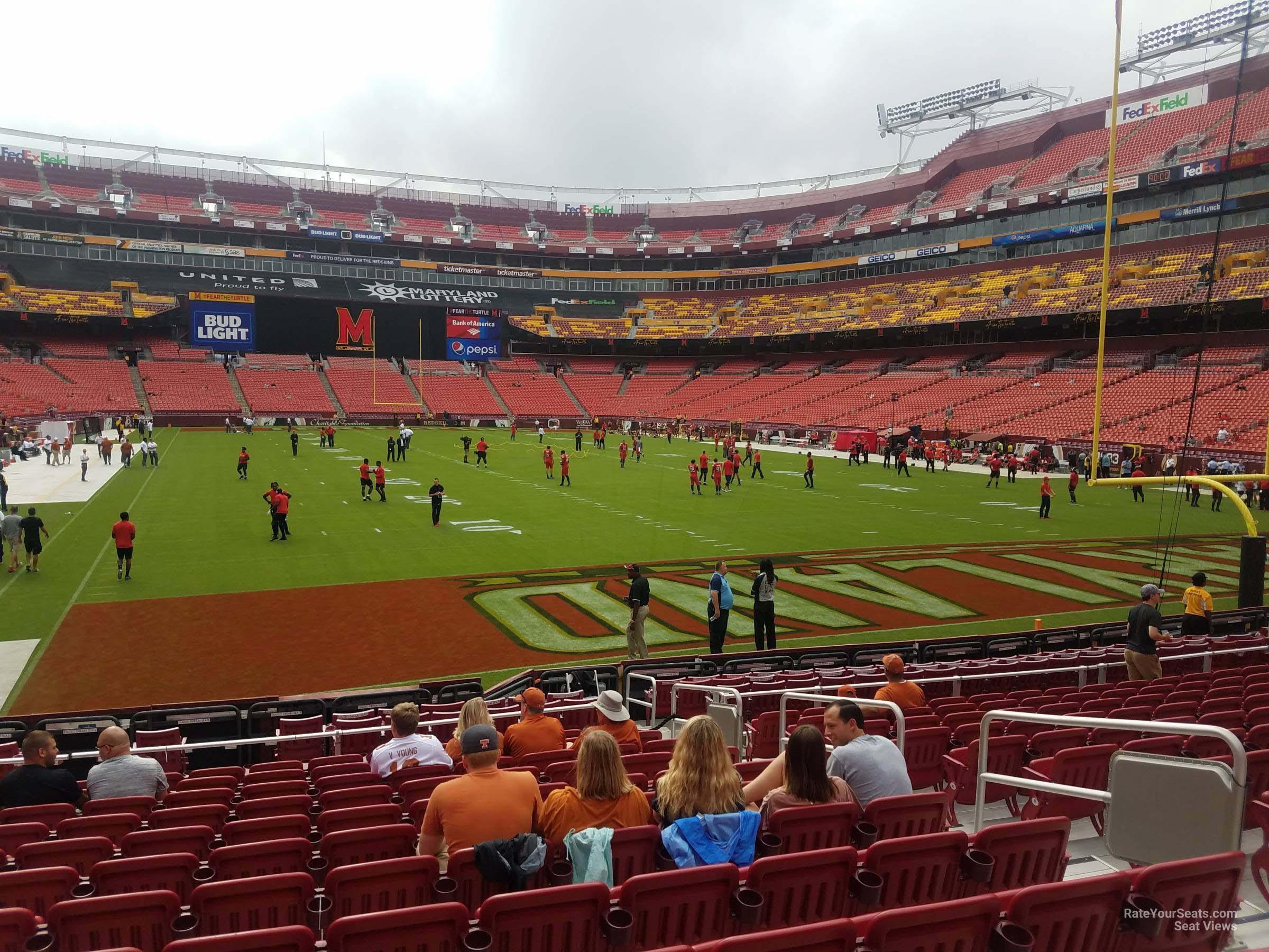 section 113, row 13 seat view  - fedexfield