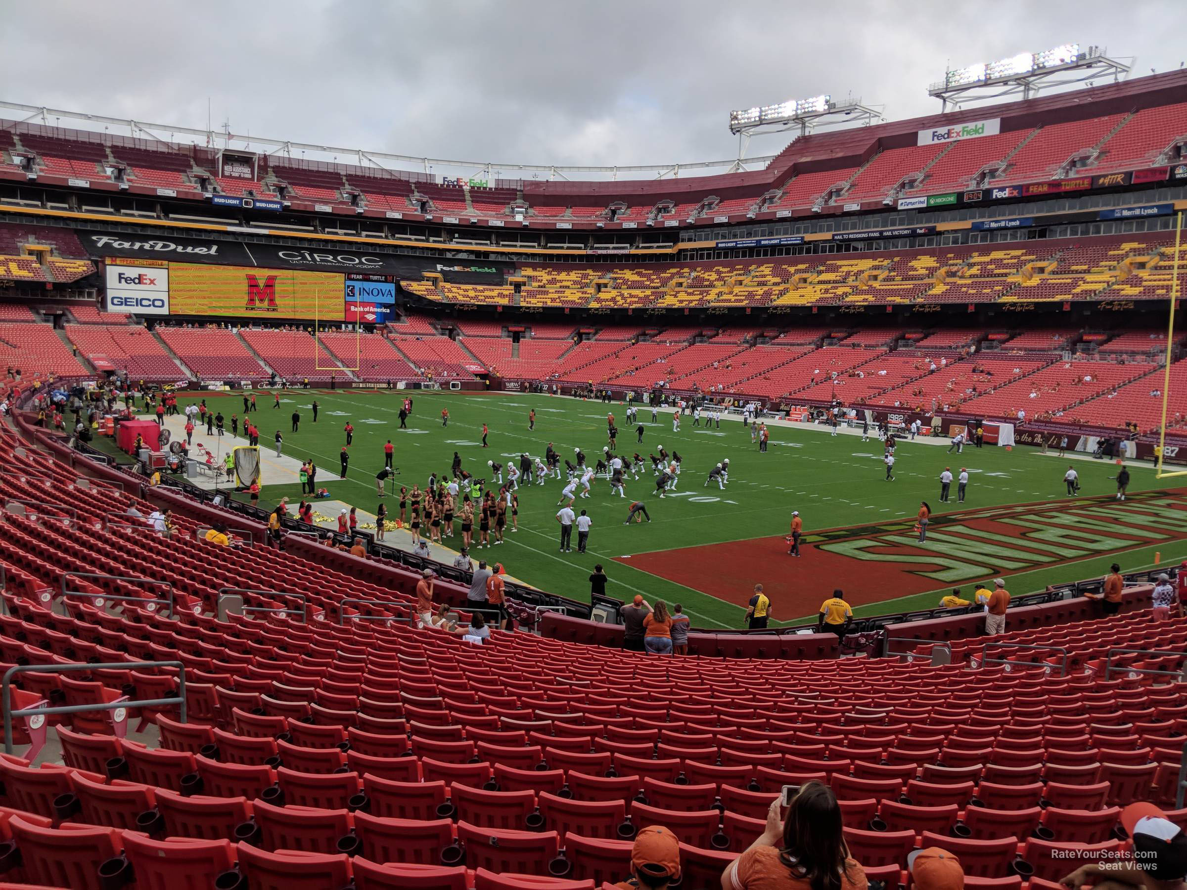 section 136, row 25 seat view  - fedexfield