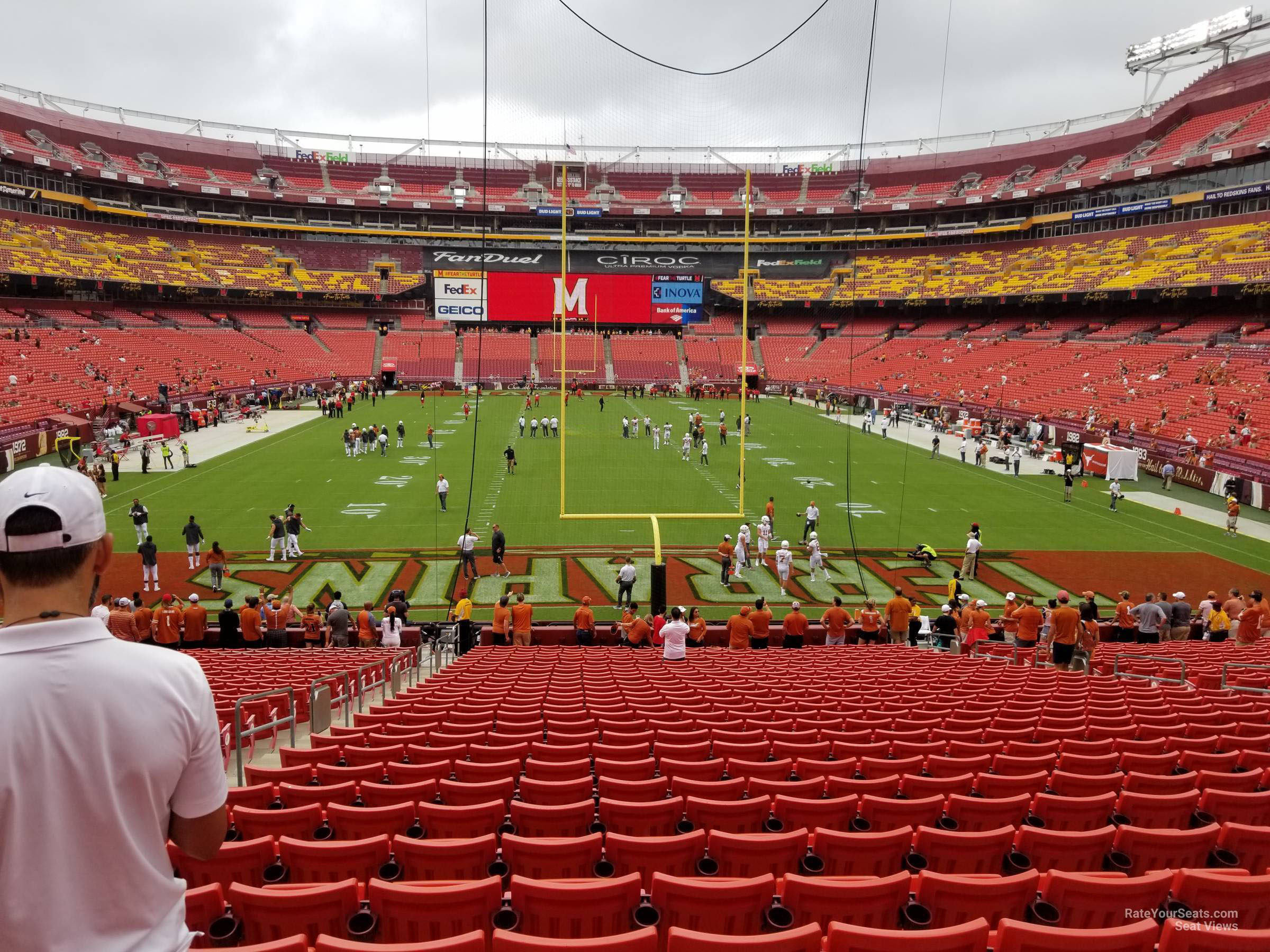 section 232, row 1 seat view  - fedexfield