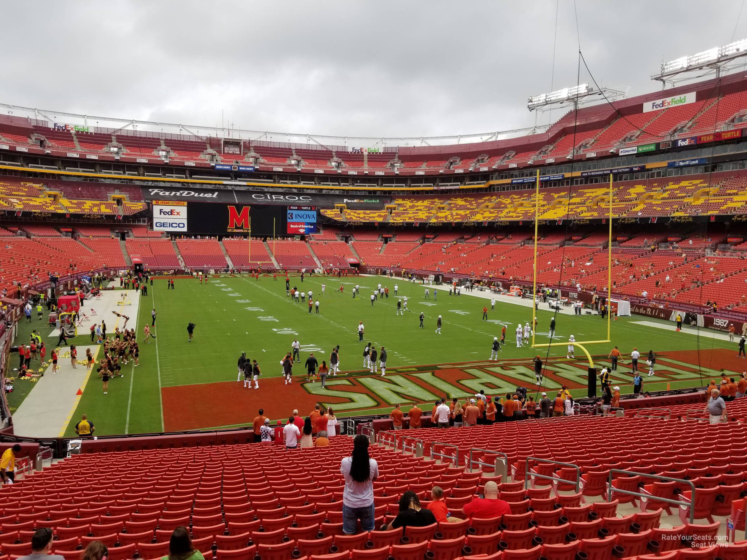 section 234, row 1 seat view  - fedexfield