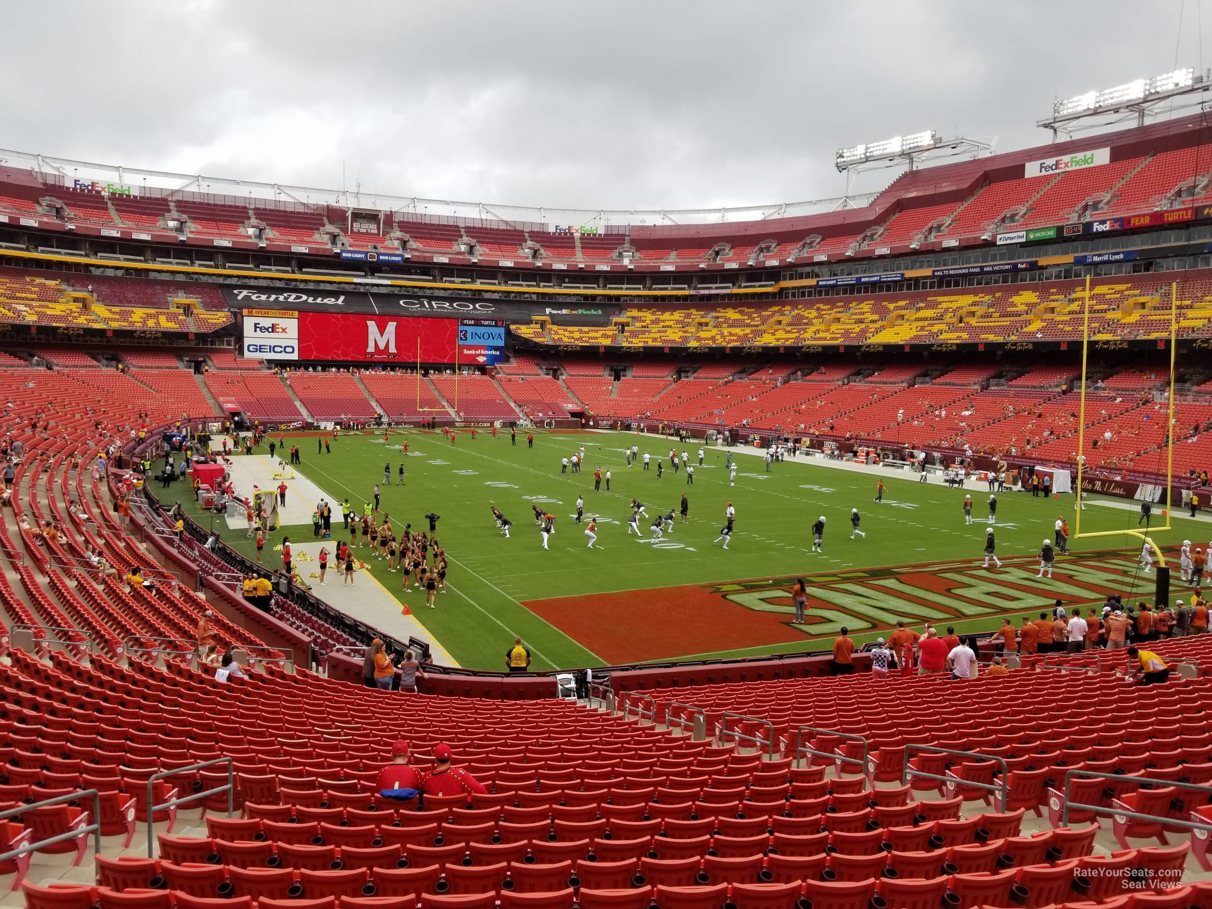 section 235, row 1 seat view  - fedexfield