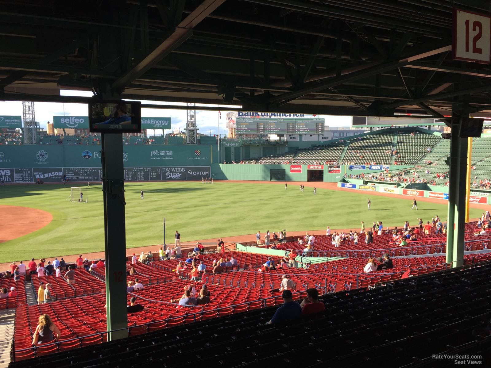 fenway park grandstand 12 rateyourseats com grandstand seating chart