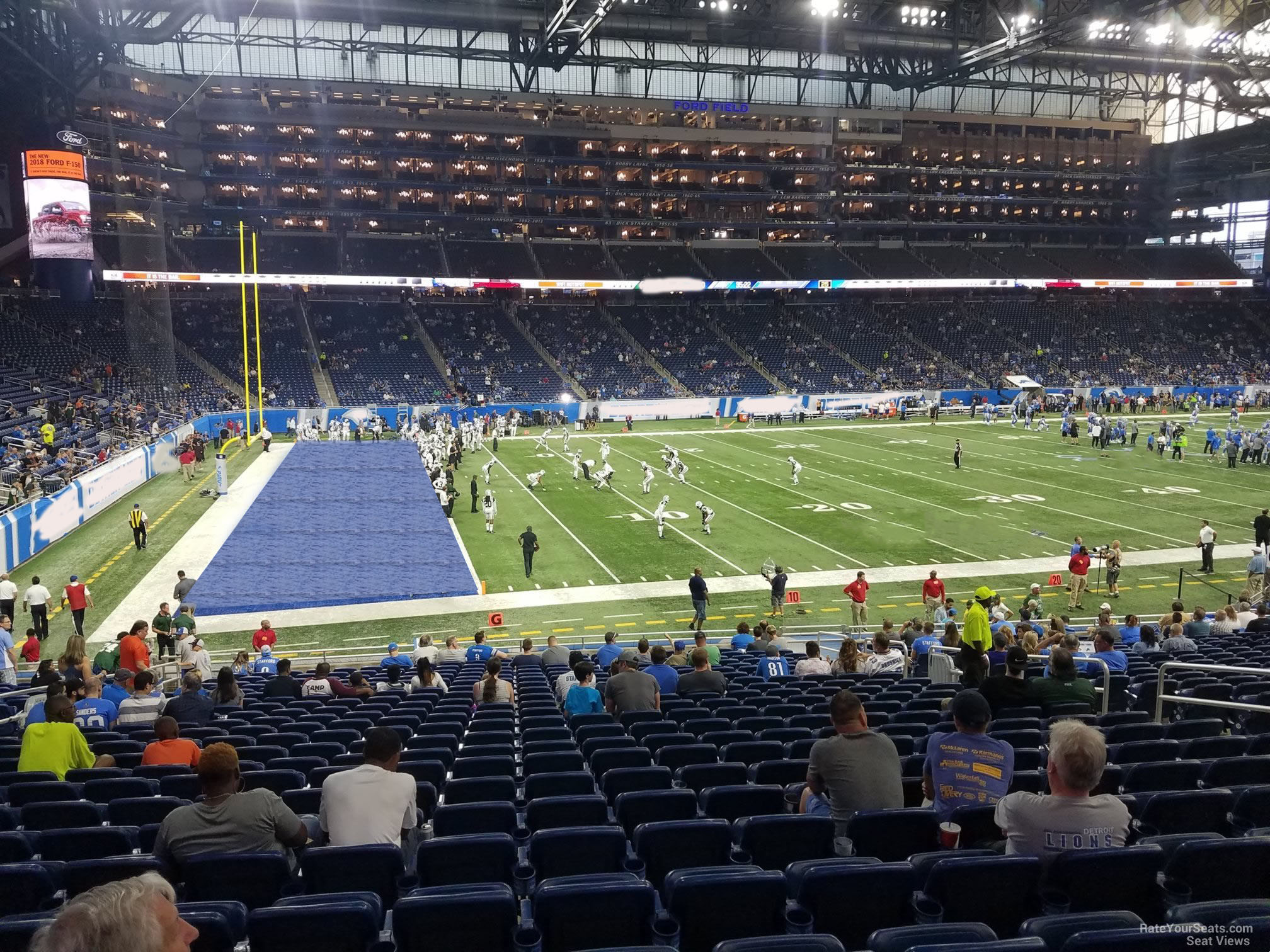 ford field section 123 detroit lions rateyourseats com seating chart folsom field