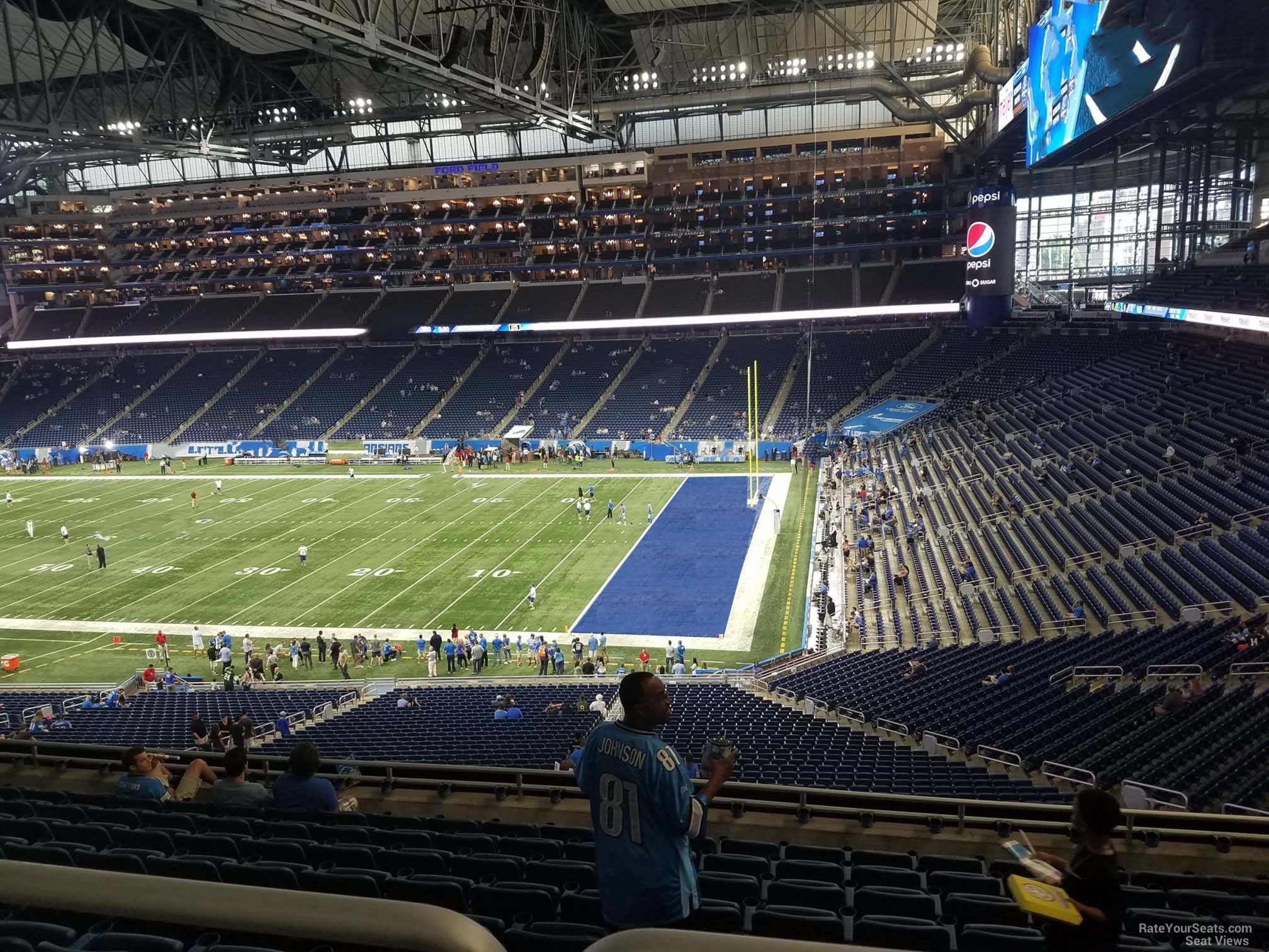 section 235, row 10 seat view  for football - ford field
