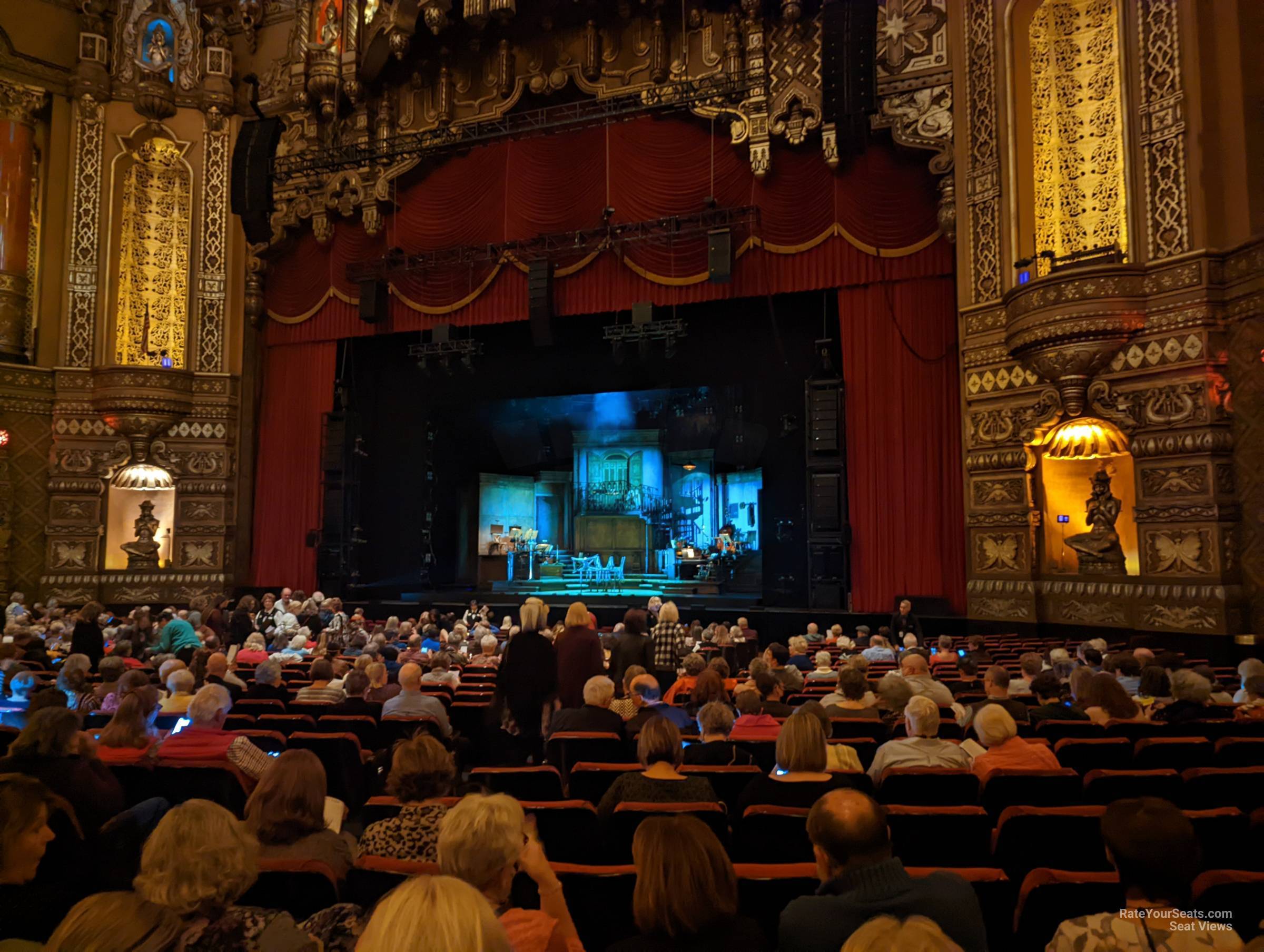 orchestra 6, row w seat view  - fox theatre st. louis