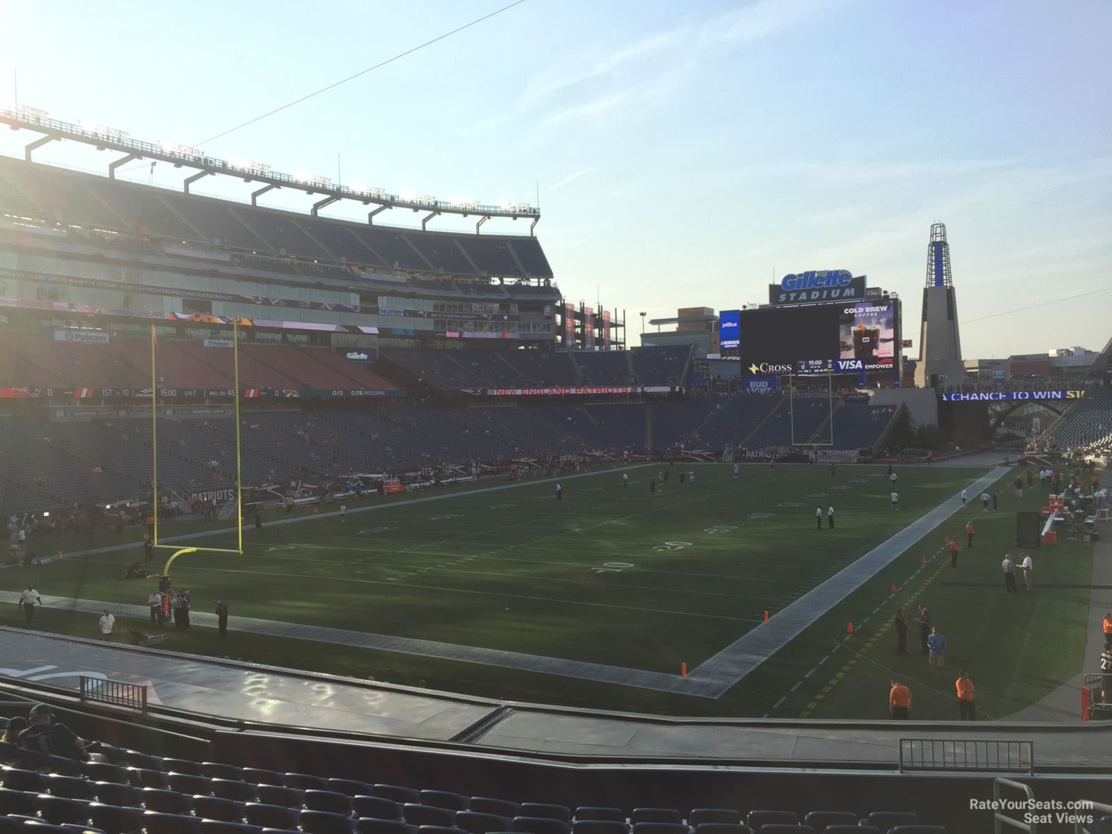 section 118, row 29 seat view  for football - gillette stadium