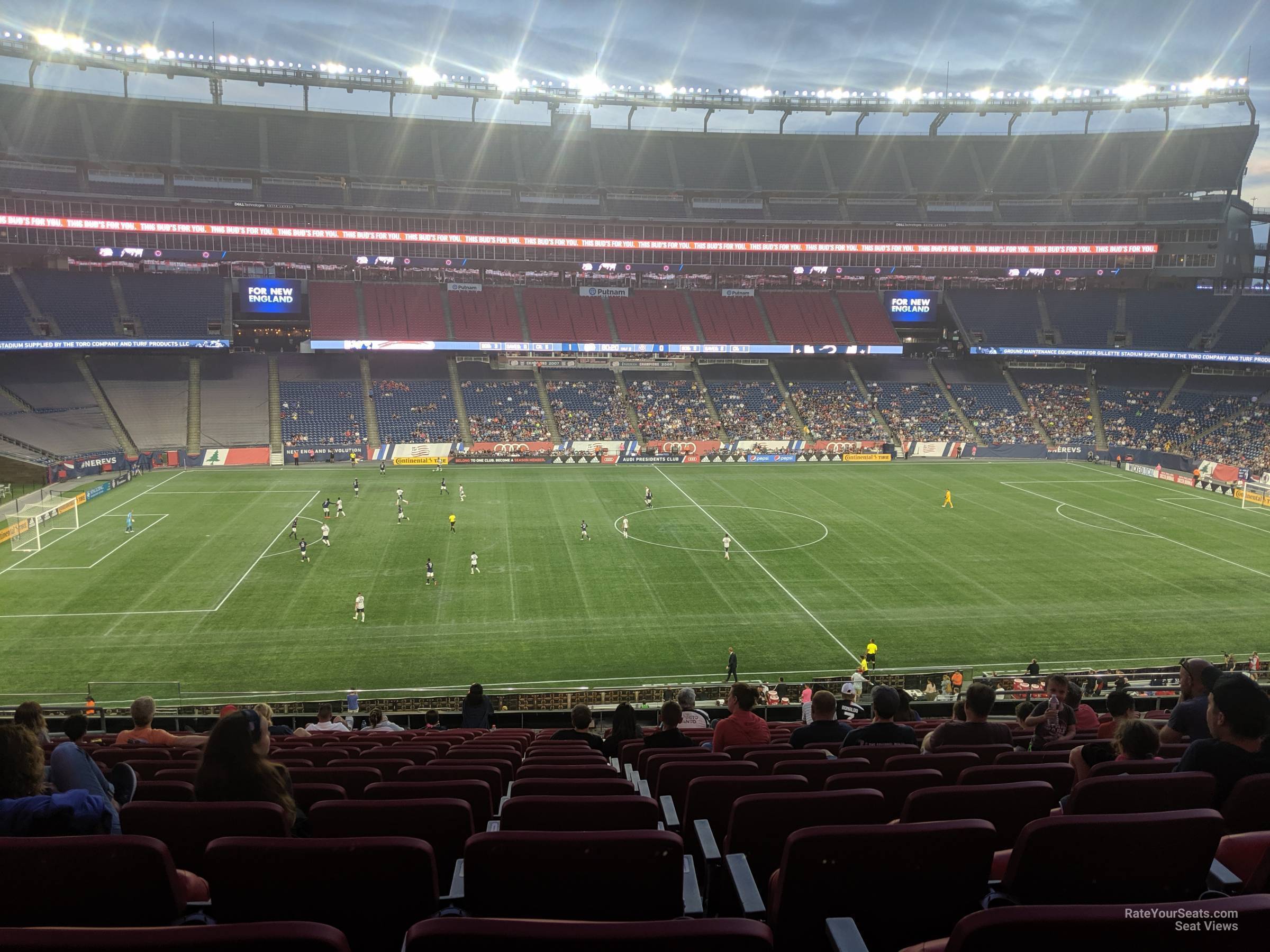section cl11 seat view  for soccer - gillette stadium
