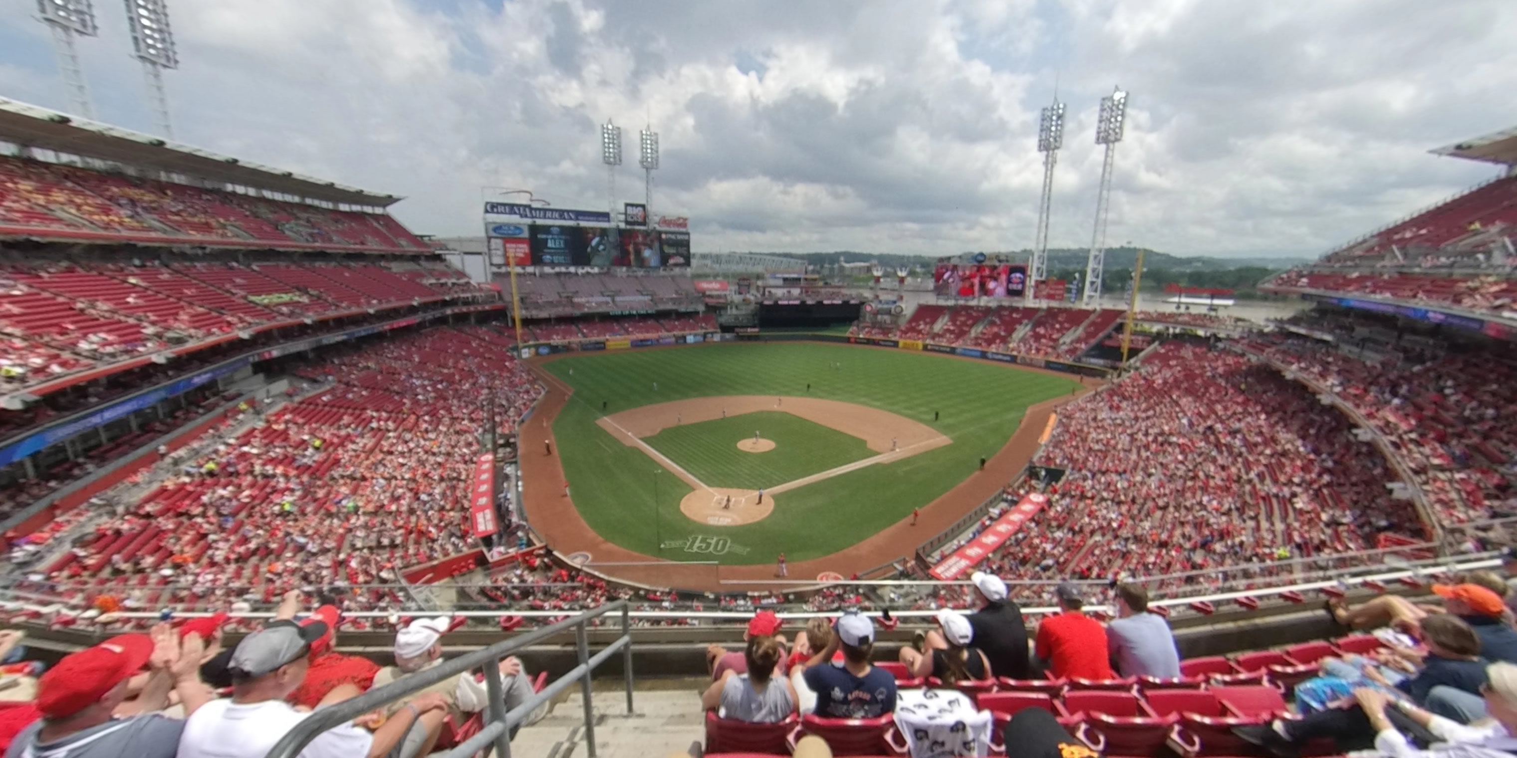 section 424 panoramic seat view  for baseball - great american ball park