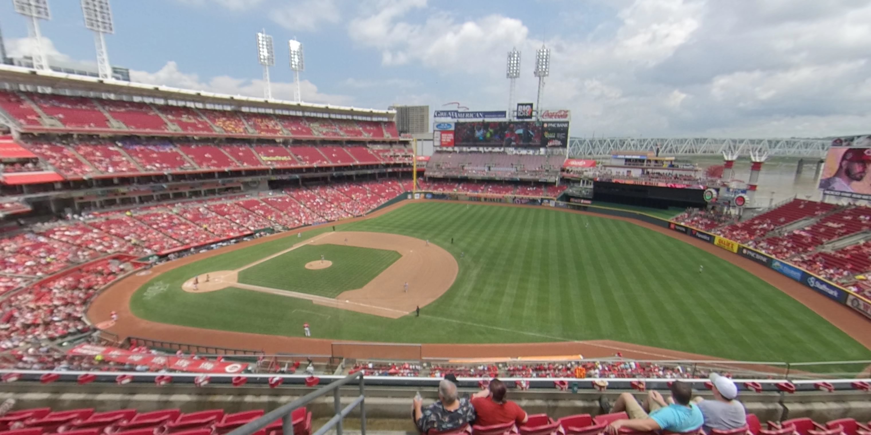 section 432 panoramic seat view  for baseball - great american ball park