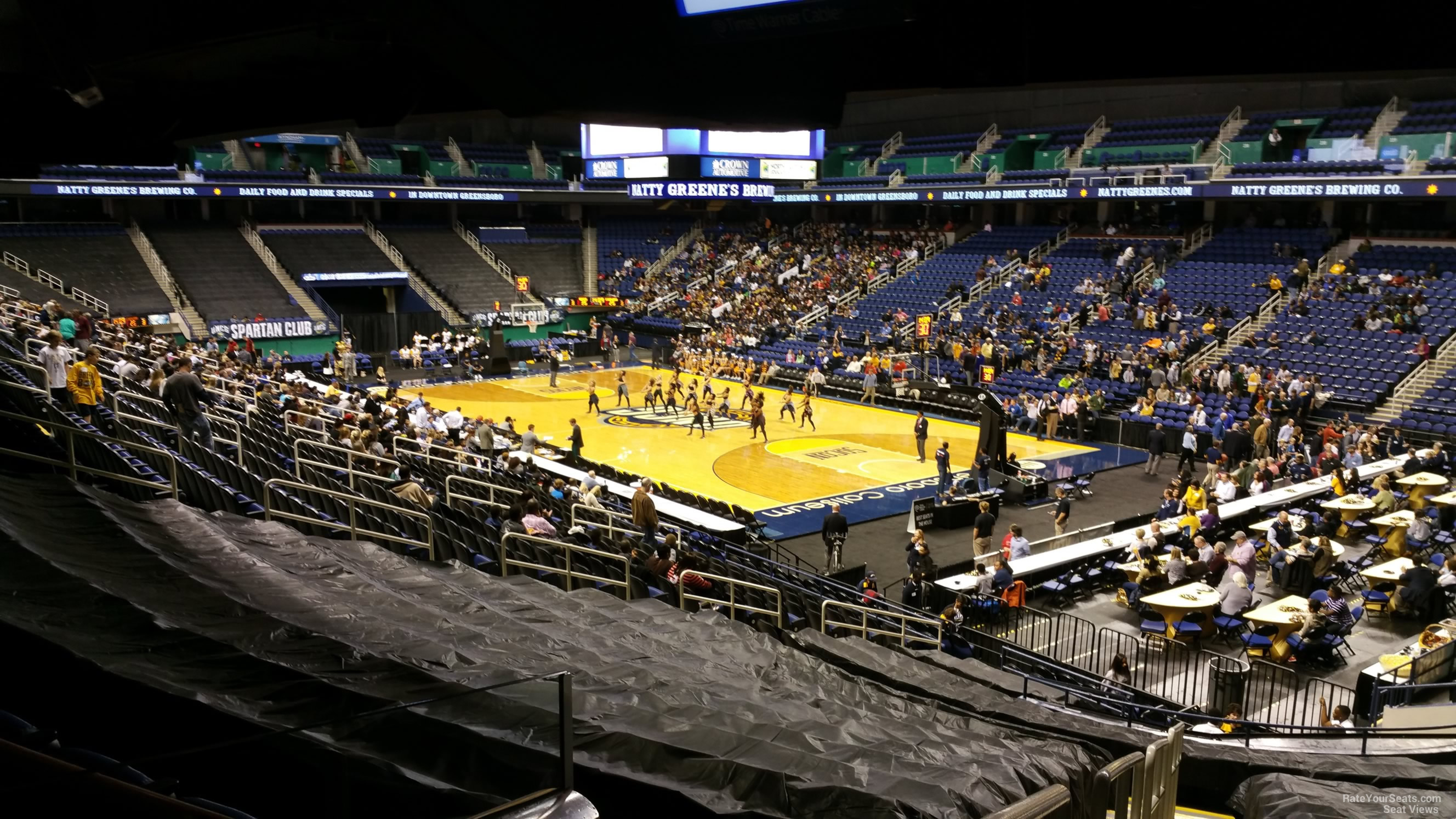 Greensboro Coliseum Section 114 UNC Greensboro Basketball