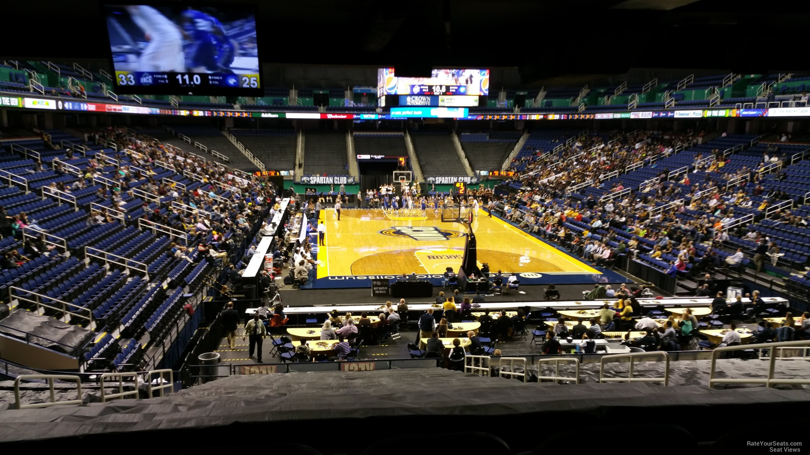 Greensboro Coliseum Section 116 UNC Greensboro Basketball