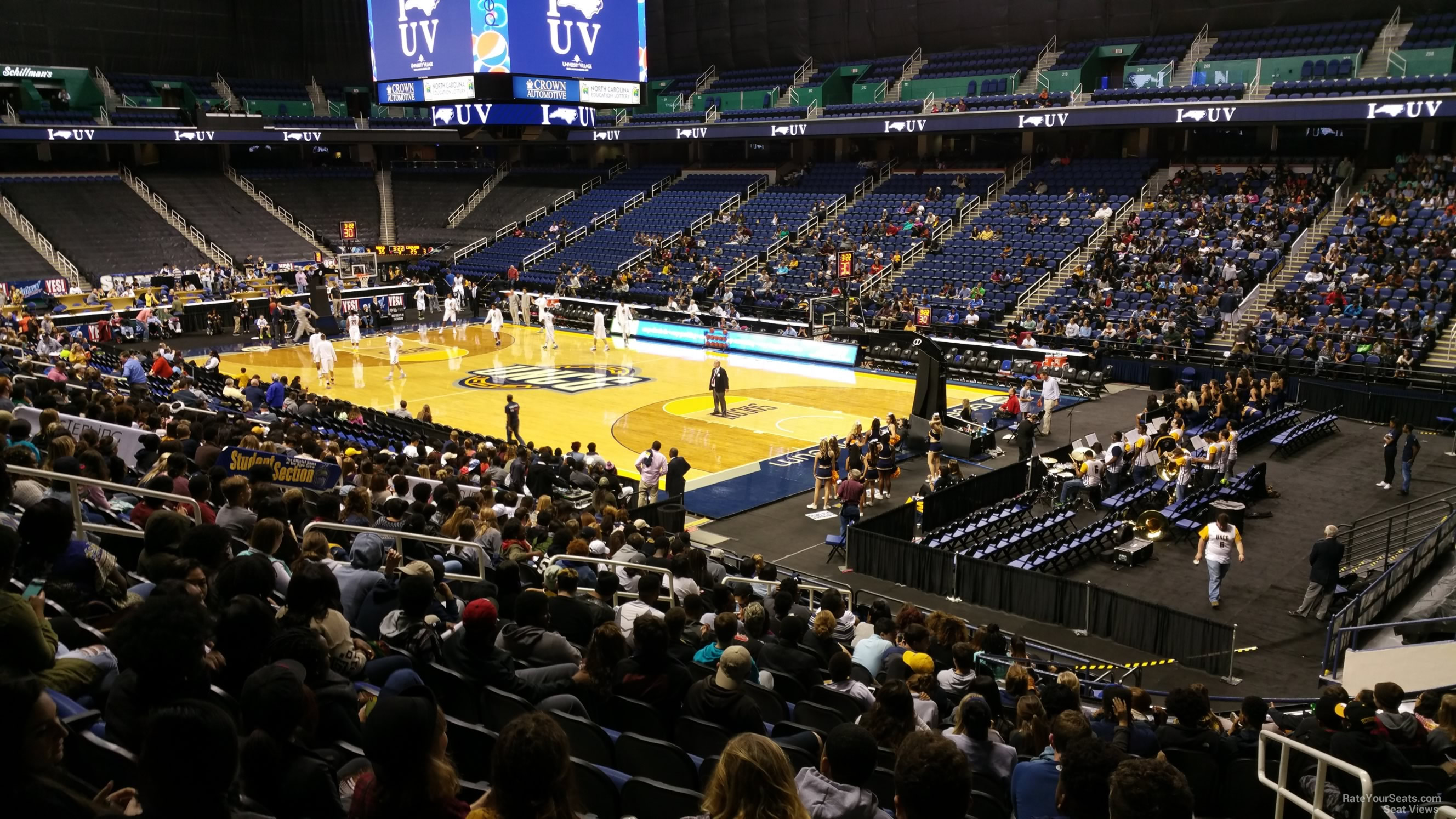 Greensboro Coliseum Section 129 UNC Greensboro Basketball