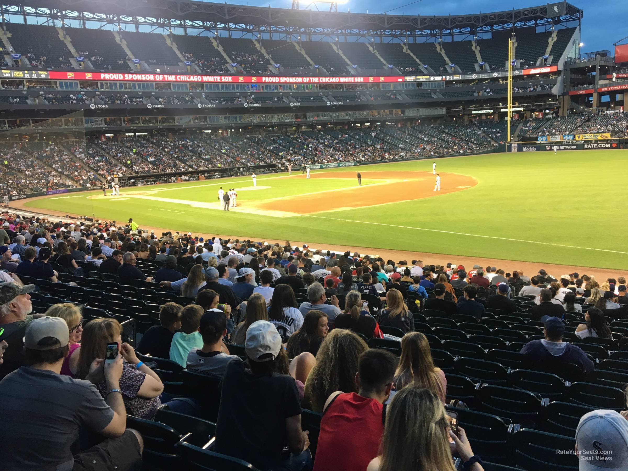 section 116, row 24 seat view  - guaranteed rate field