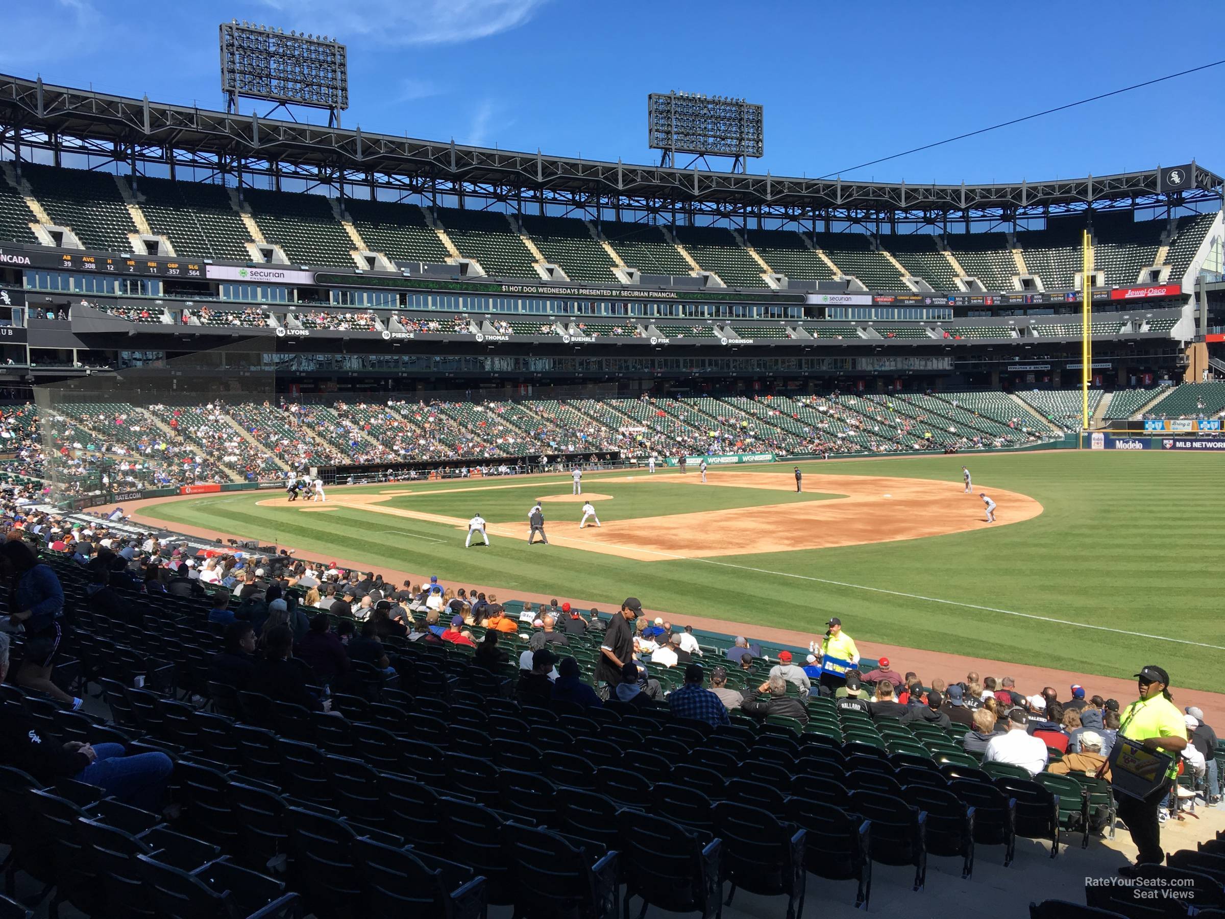 section 116, row 25 seat view  - guaranteed rate field