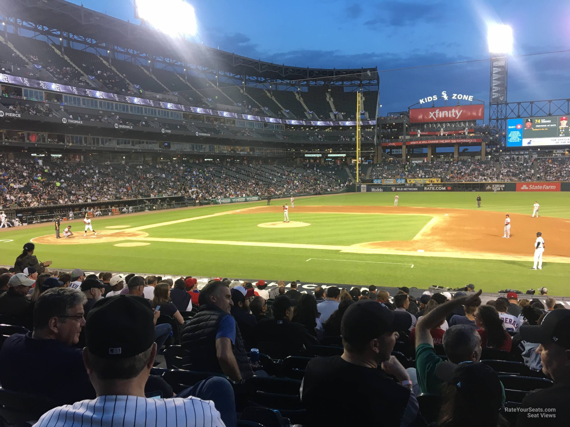 section 123, row 24 seat view  - guaranteed rate field