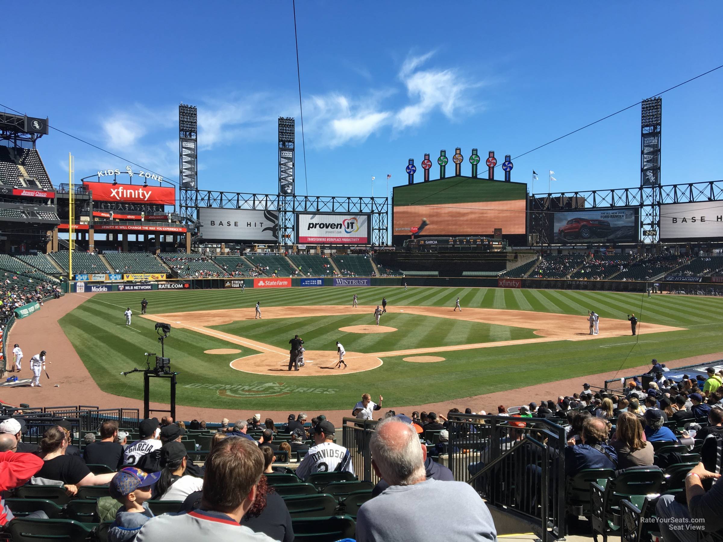 section 131, row 25 seat view  - guaranteed rate field