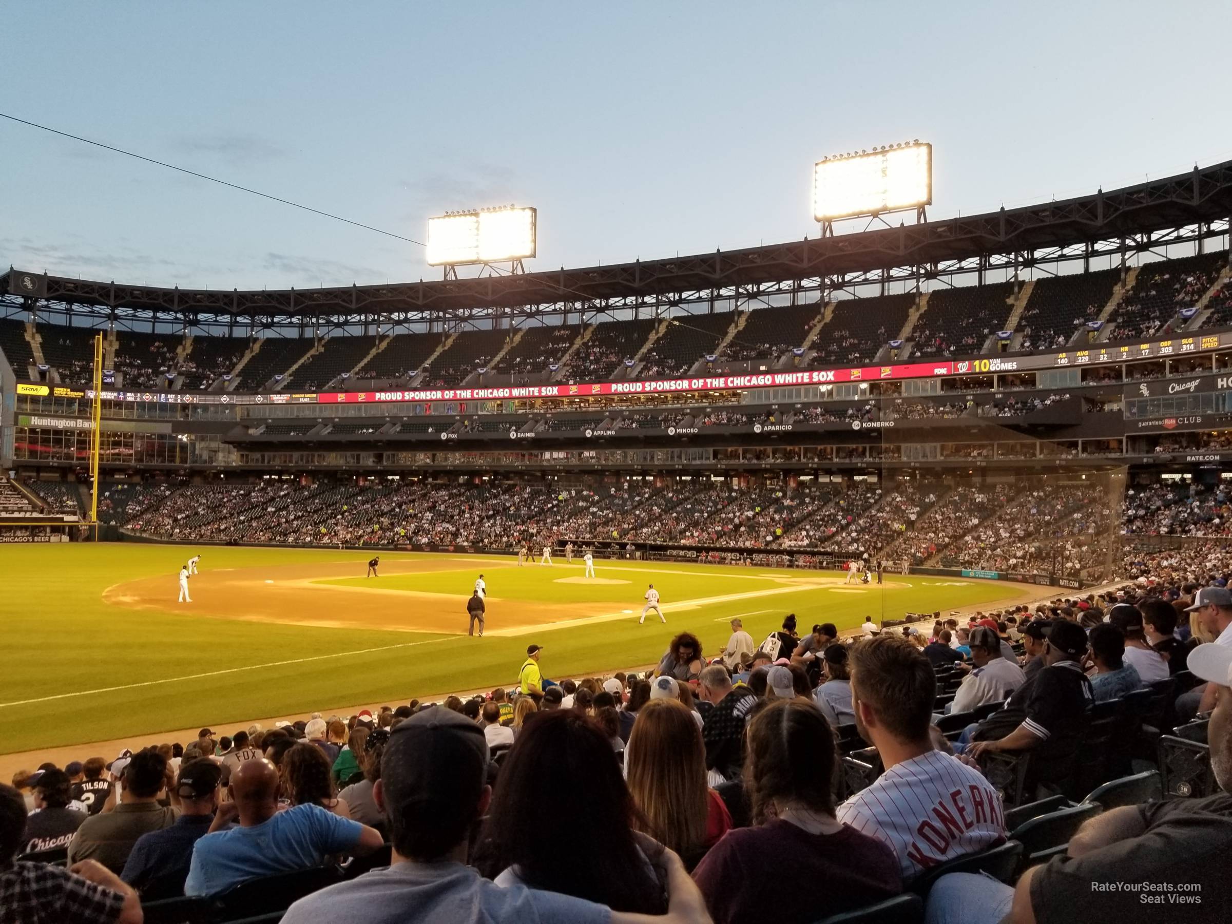 section 147, row 20 seat view  - guaranteed rate field