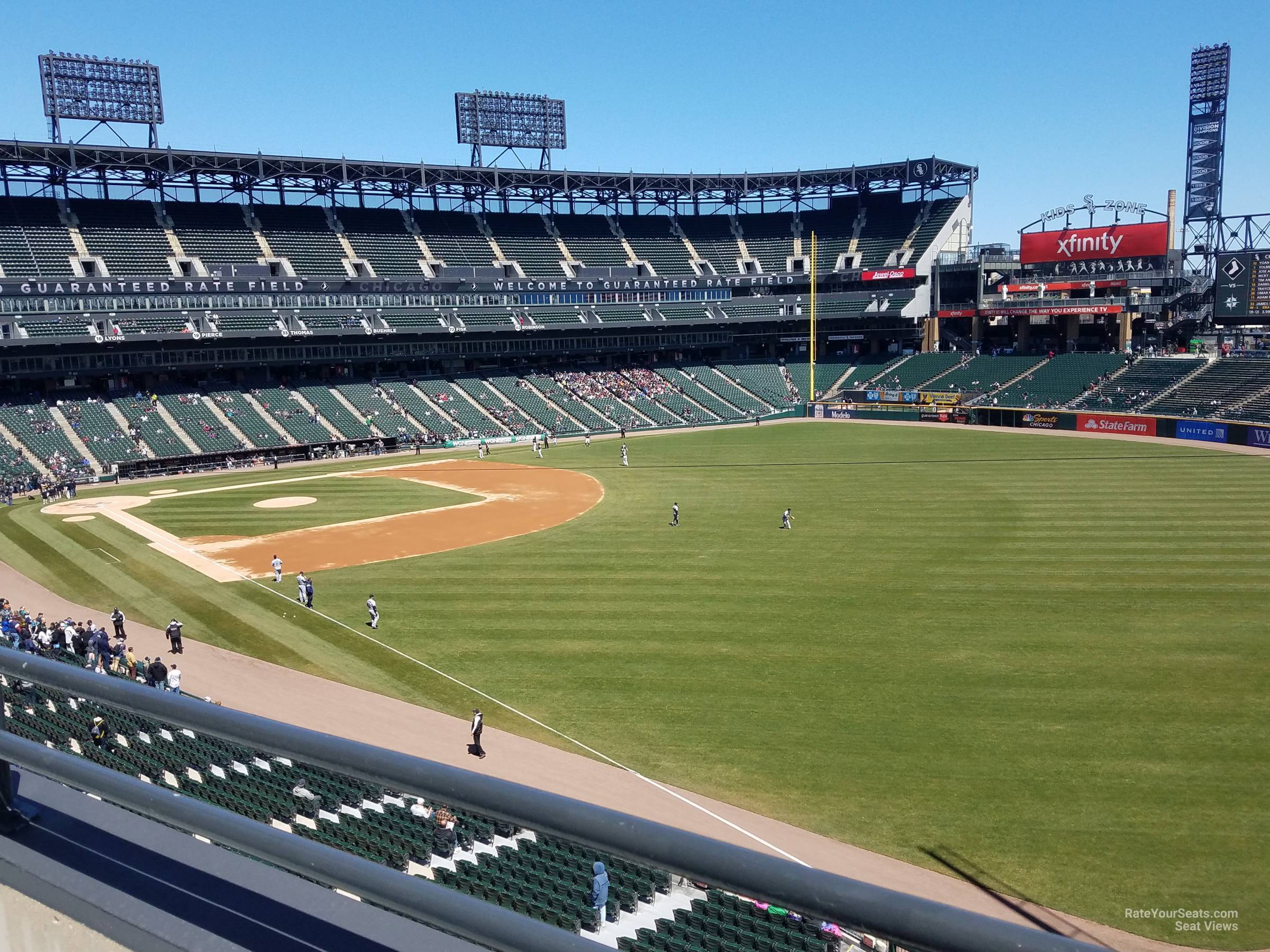section 311, row 1 seat view  - guaranteed rate field