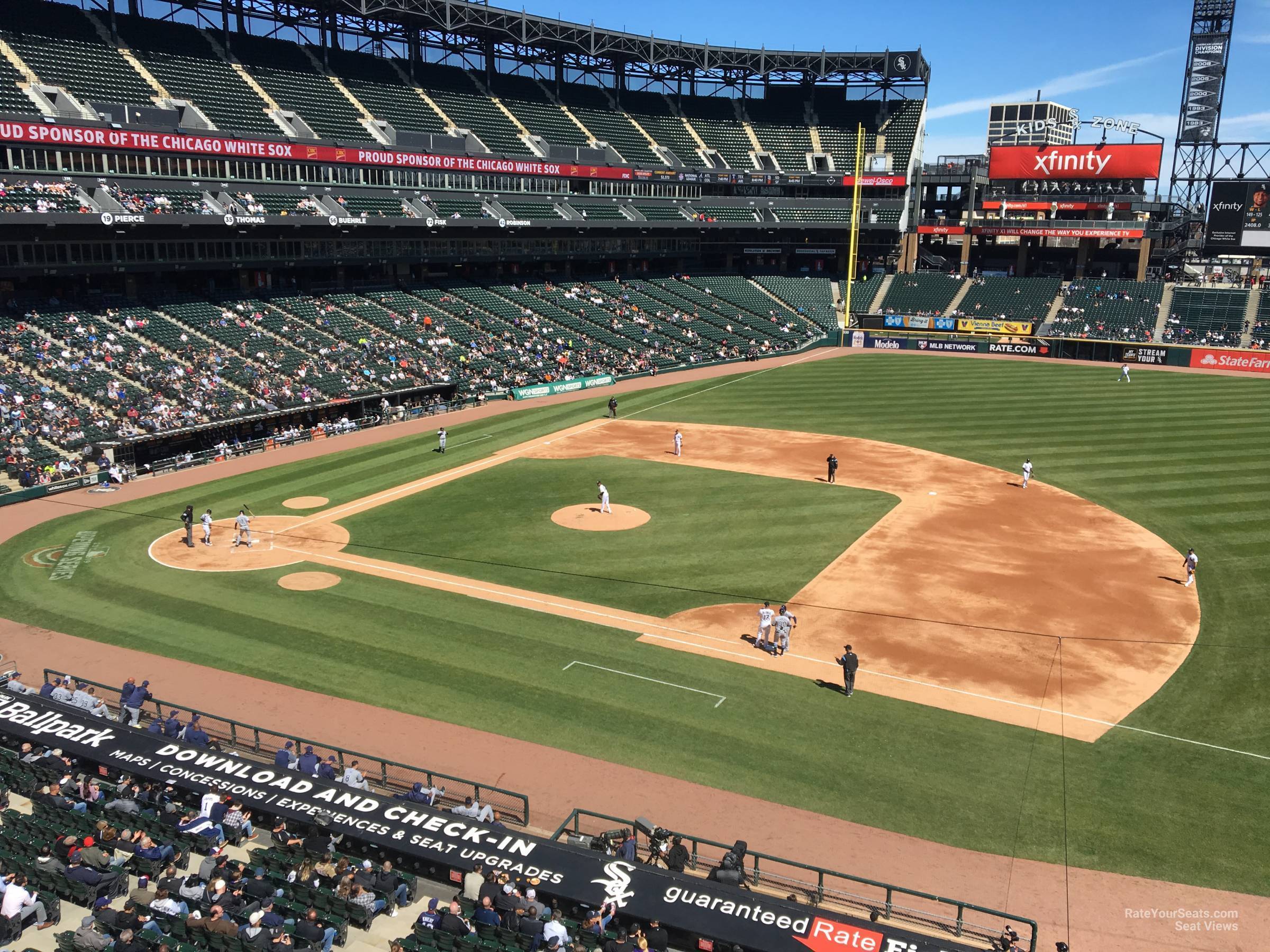 section 322, row 1 seat view  - guaranteed rate field