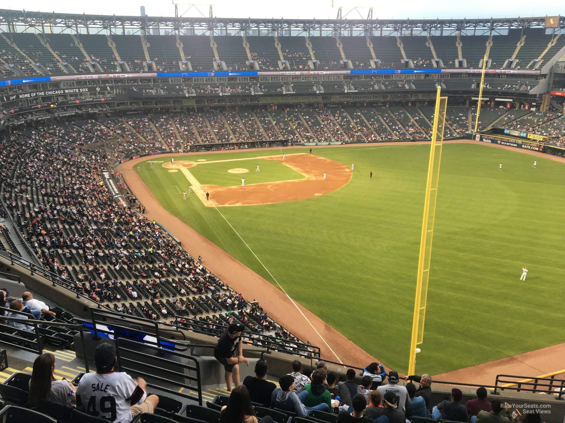 section 508, row 12 seat view  - guaranteed rate field