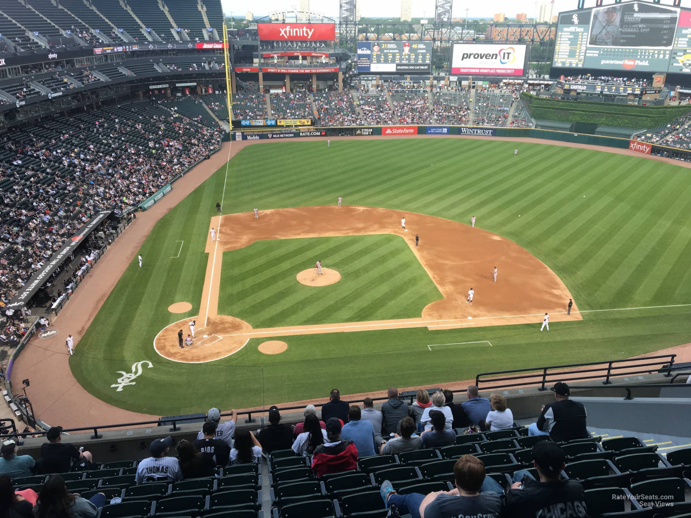 section 527, row 12 seat view  - guaranteed rate field